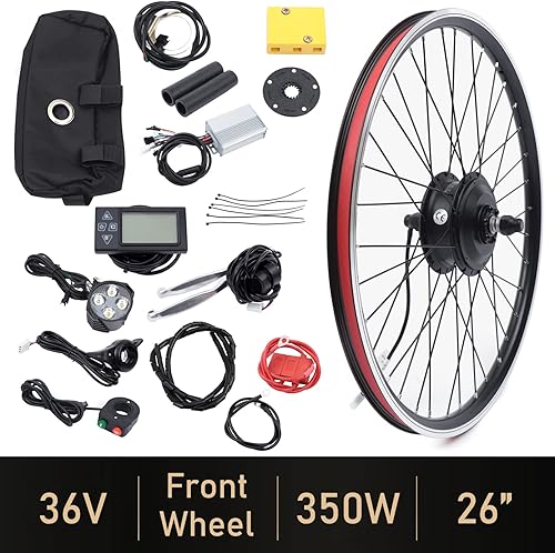 Miniatura 35 de Kit de motor de bicicleta eléctrica, 48 V, 1000 W, 36 V, 250 W/350 W, kit de conversión de bicicleta eléctrica para rueda delantera/trasera, kit