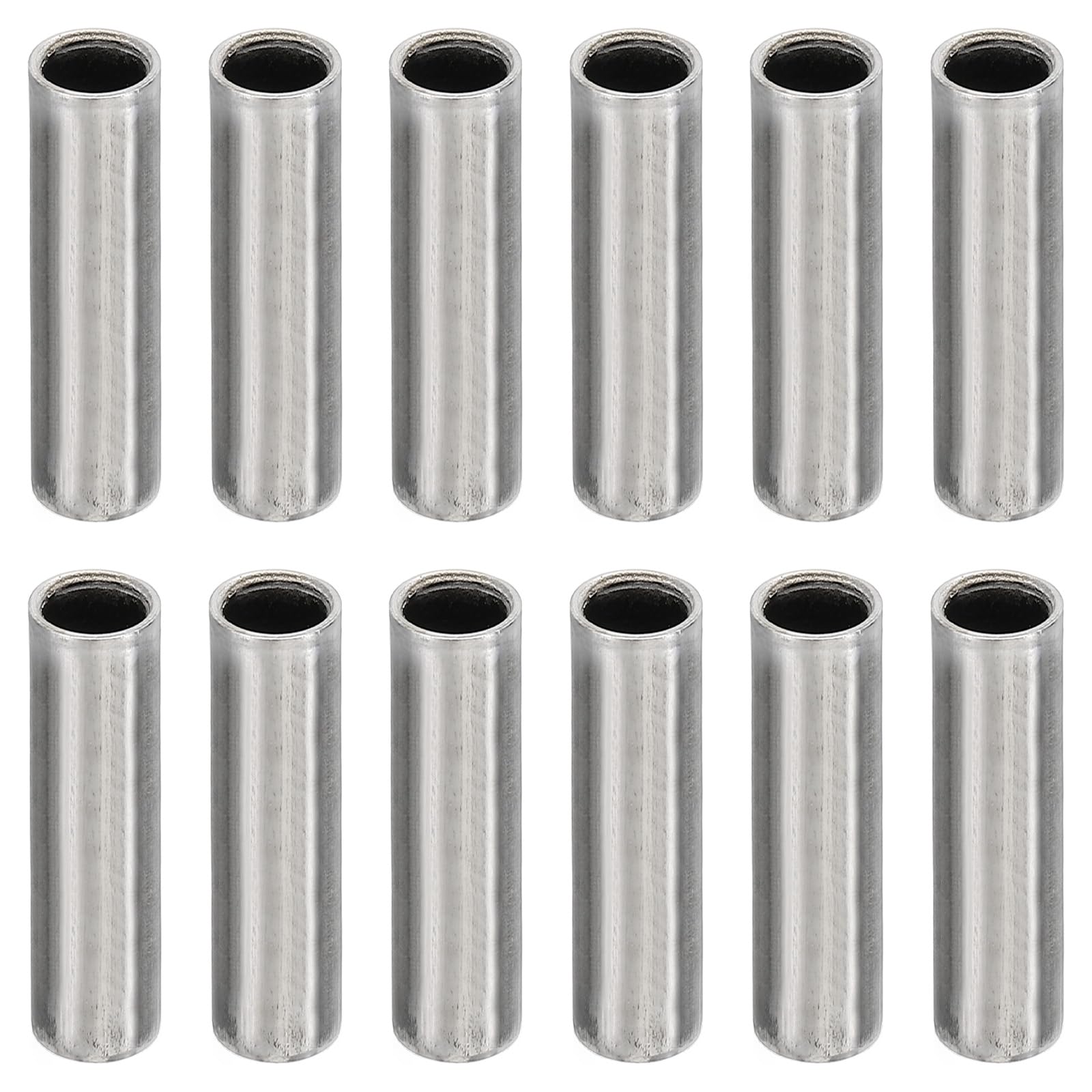 Photo 1 of PATIKIL M6 Steel Spacers, 12 Pcs Metal Spacers Steel 6.2mm ID x 8mm OD x 30mm L Carbon Steel Spacer Screw Standoff Round for 1/4in or M6 Screw Bolts