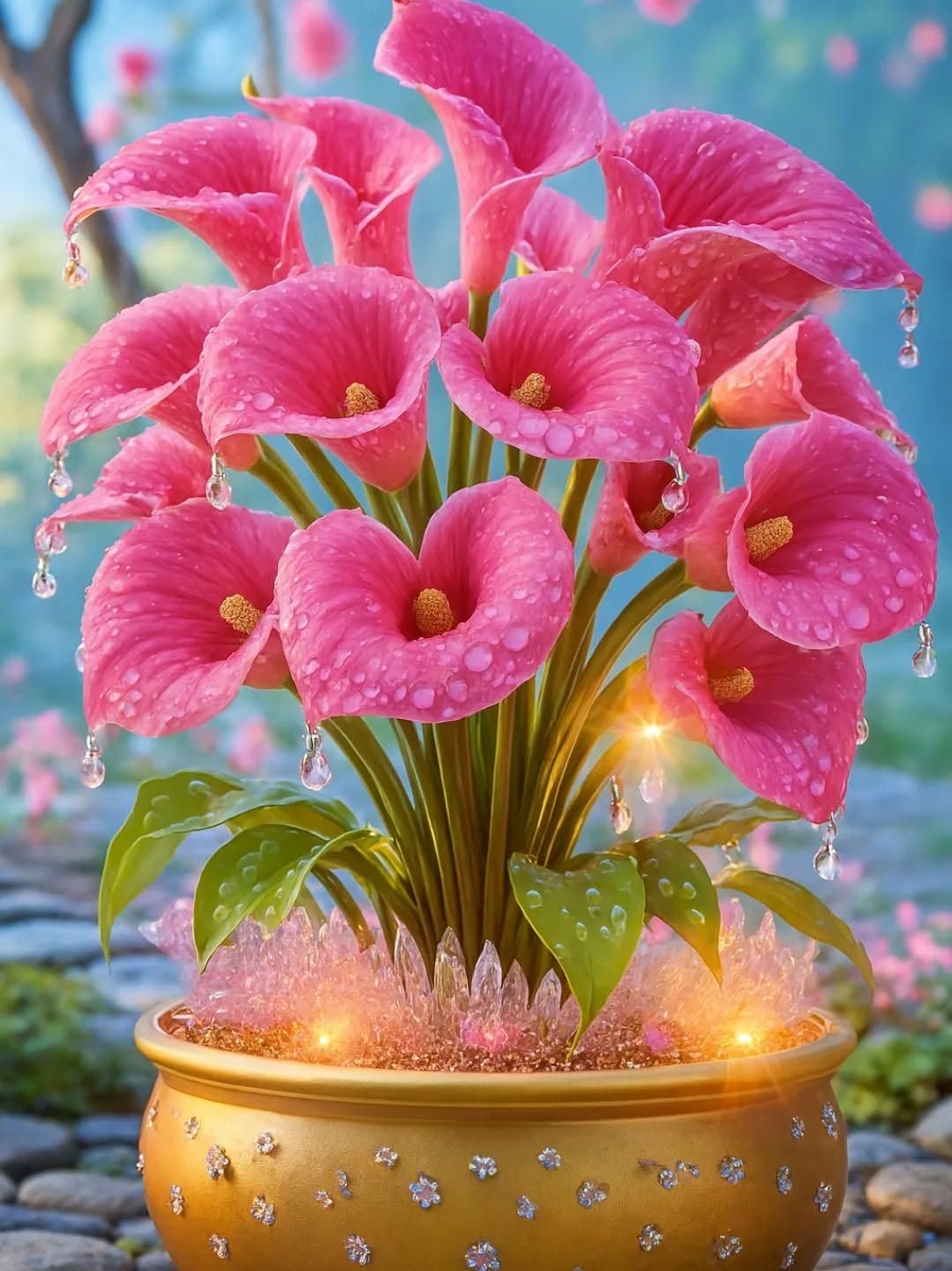 Beautiful Calla Lily for Planting UK, Hardy Perennial, Excellent Display, Mix Greening Flower, Natural Organic, Wedding, Balcony Garden-4 Bulbs-A