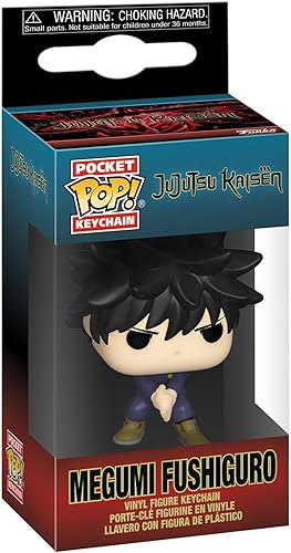 Miniatura 2 de Funko Pop! Llavero: JJK - Megumi Fushiguro - Llavero novedoso de Jujutsu Kaisen - Mini figura coleccionable - Relleno de calcetines - Idea de regalo