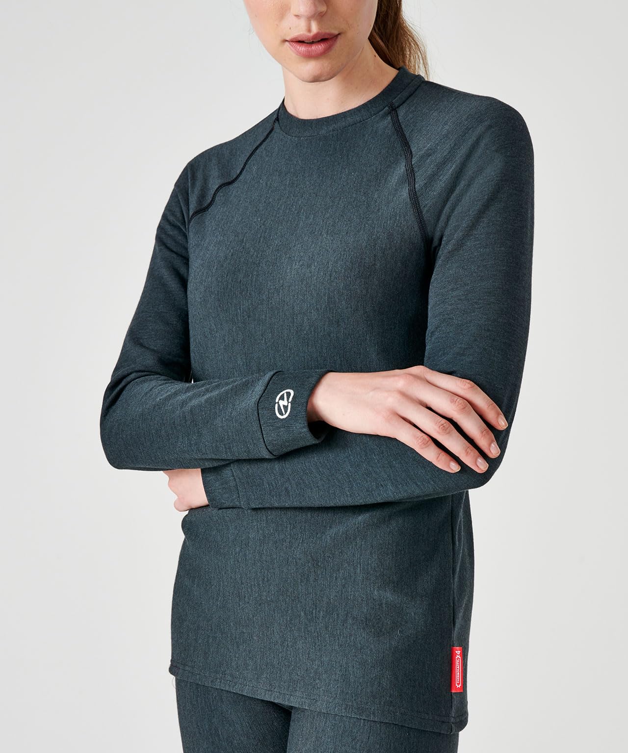 Damart - T-Shirt Col Rond Comfort Thermolactyl 4 Femme Thermolactyl, Col Rond