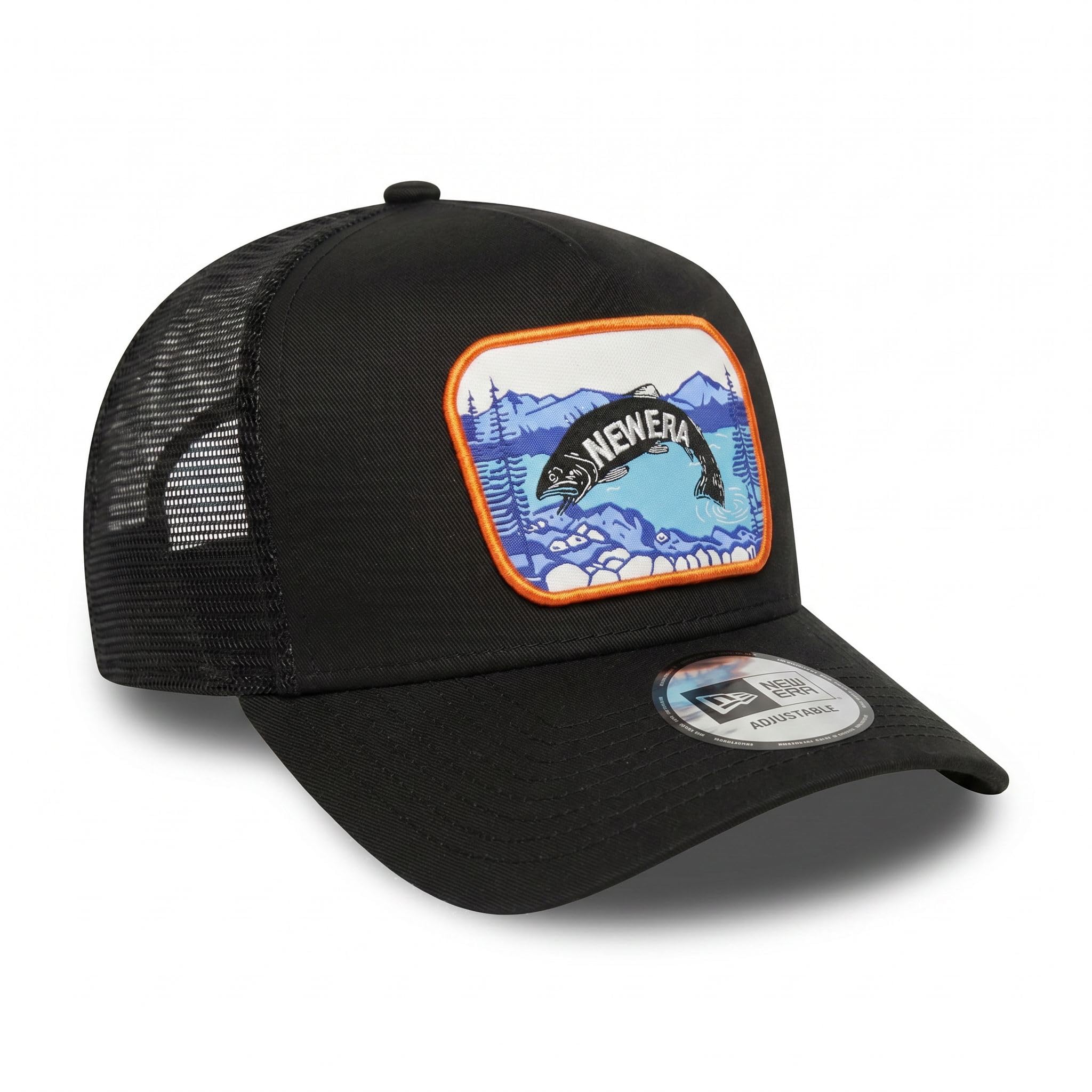 New Era Fishing A-Frame Adjustable Trucker cap One-Size
