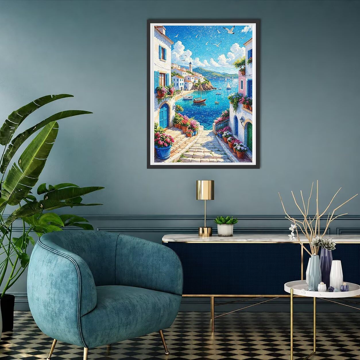 5D Diamond Painting Erwachsene Landschaft Eckige Steine 60x80-1202