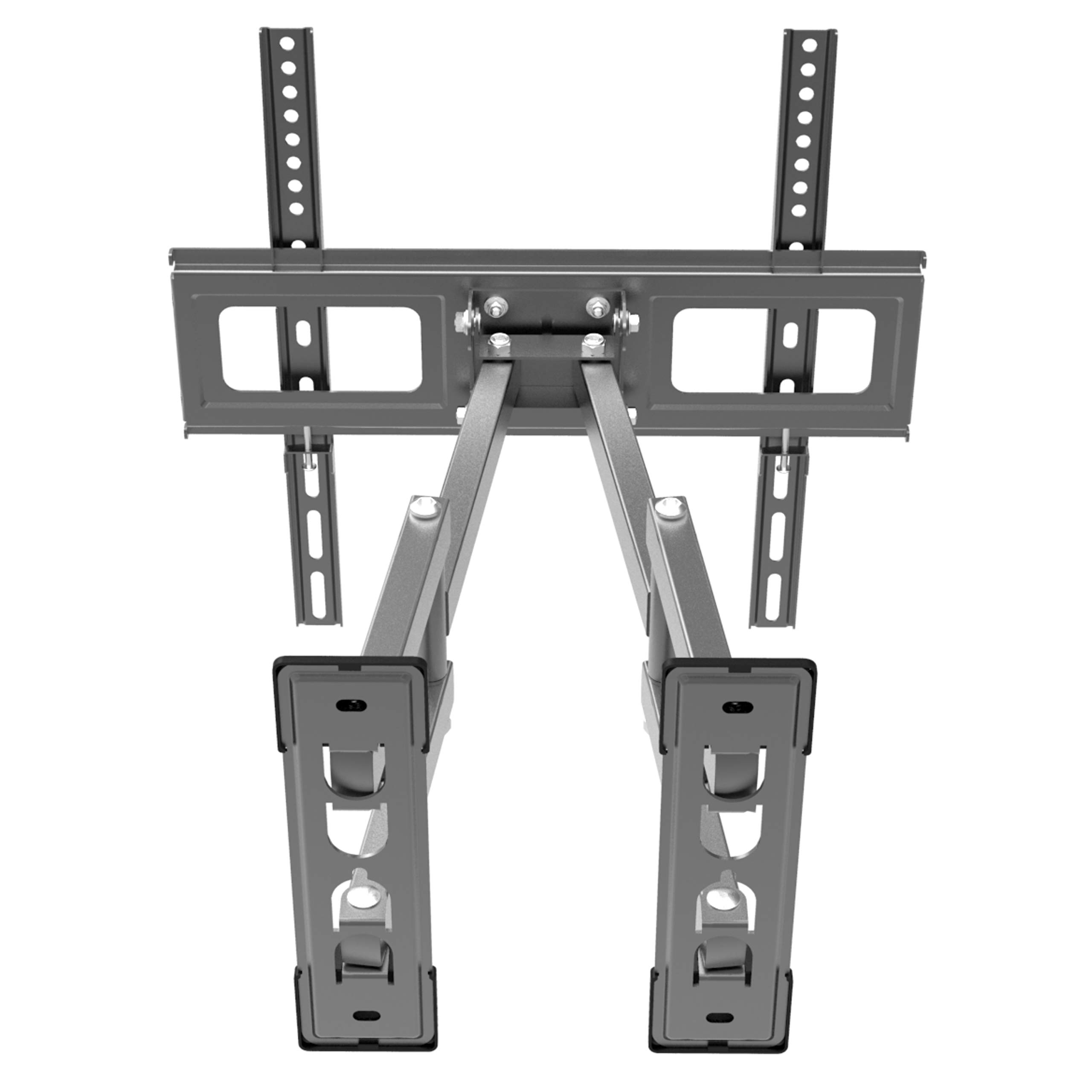 Supporto da parete per TV, girevole e inclinabile, montaggio ad angolo, montaggio a nicchia - VESA fino a max.400 x 400 per 26-55 pollici, estendibile fino a max.47 cm