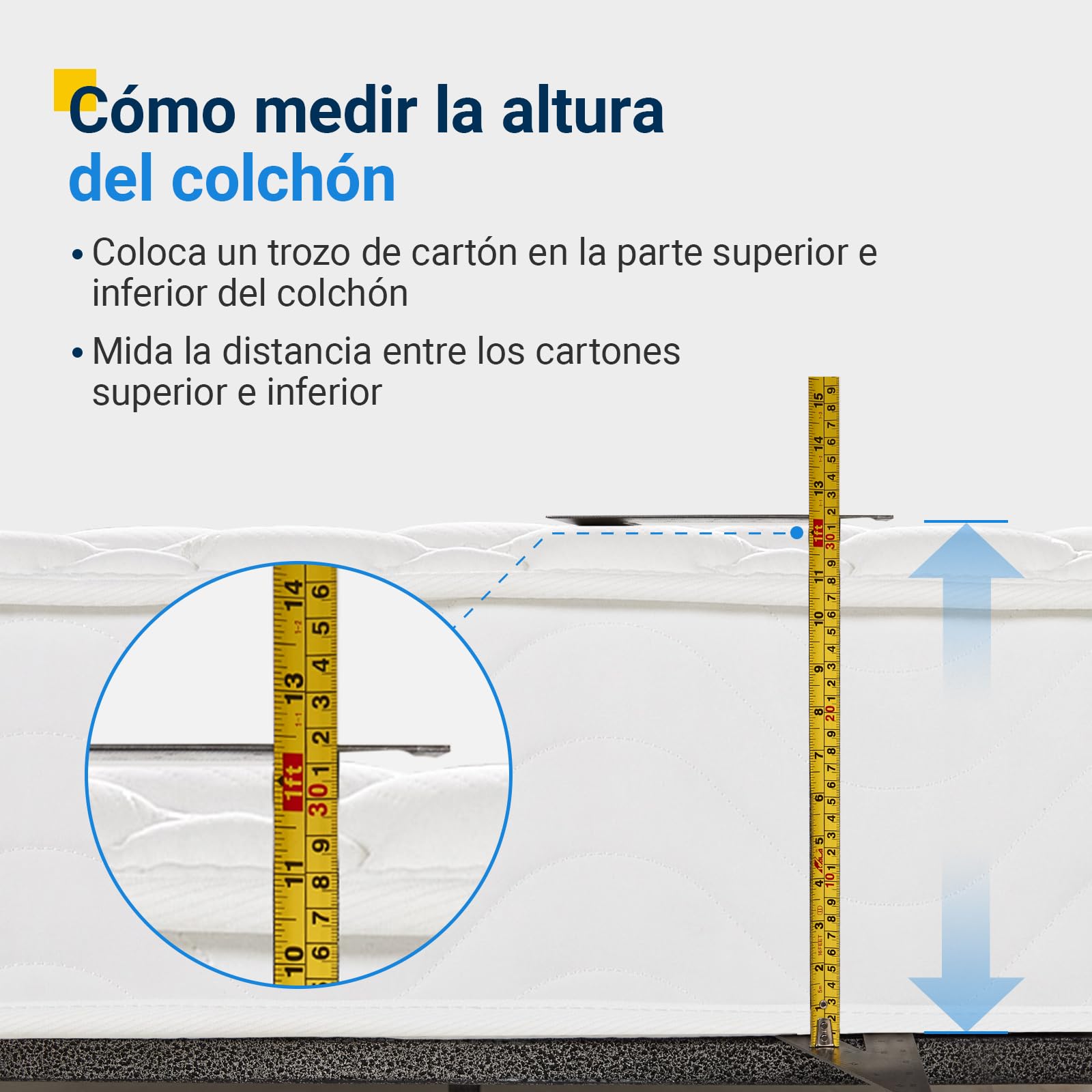 Avenco A-B-M02903 Colchón ensacados, Poliuretano Espuma Confort Muelles embolsados de 3 Zonas, Blanco-20cm, 90x200cm