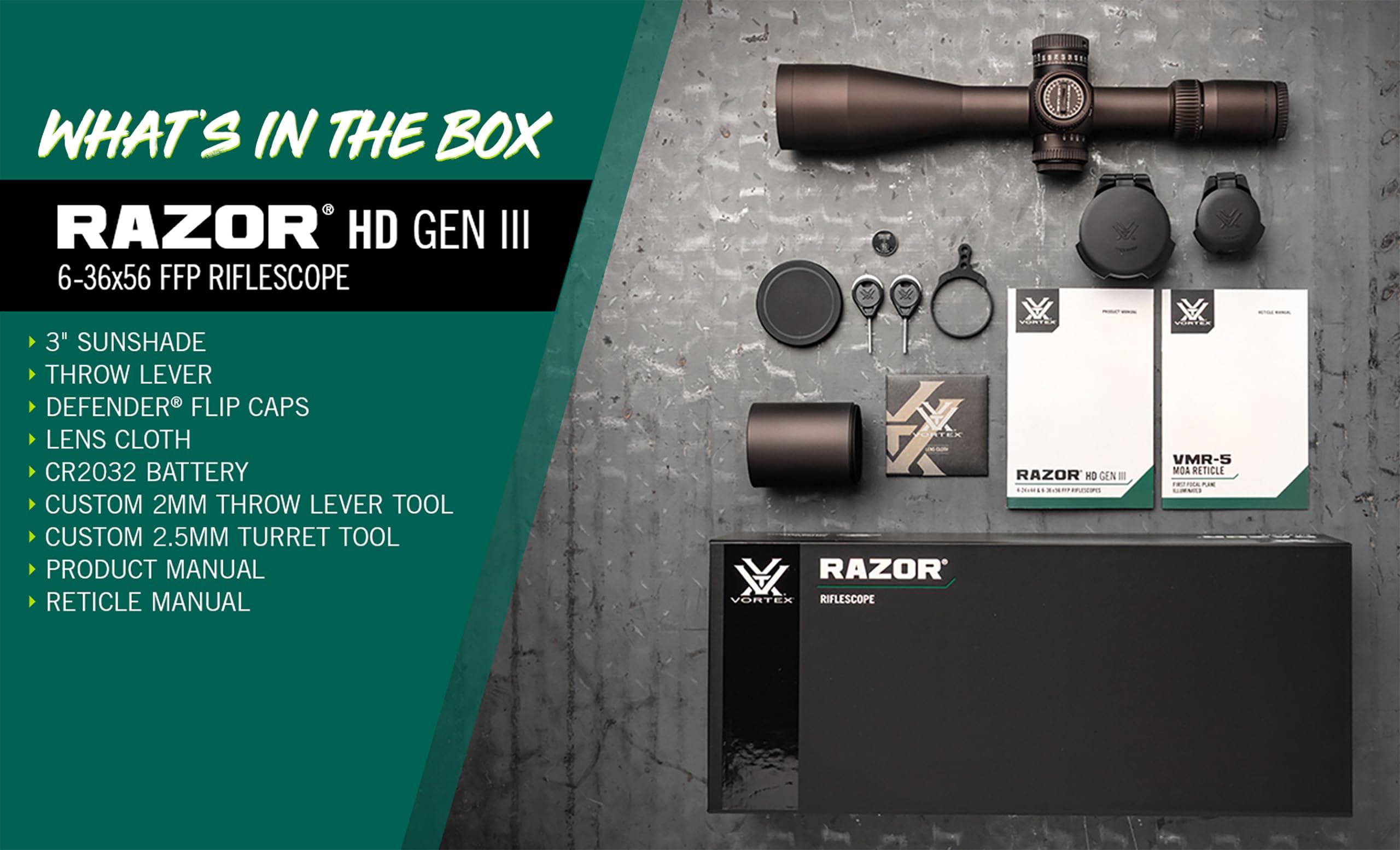 トライボルテックスレーザー Amazon.com: Vortex: Razor Riflescopes