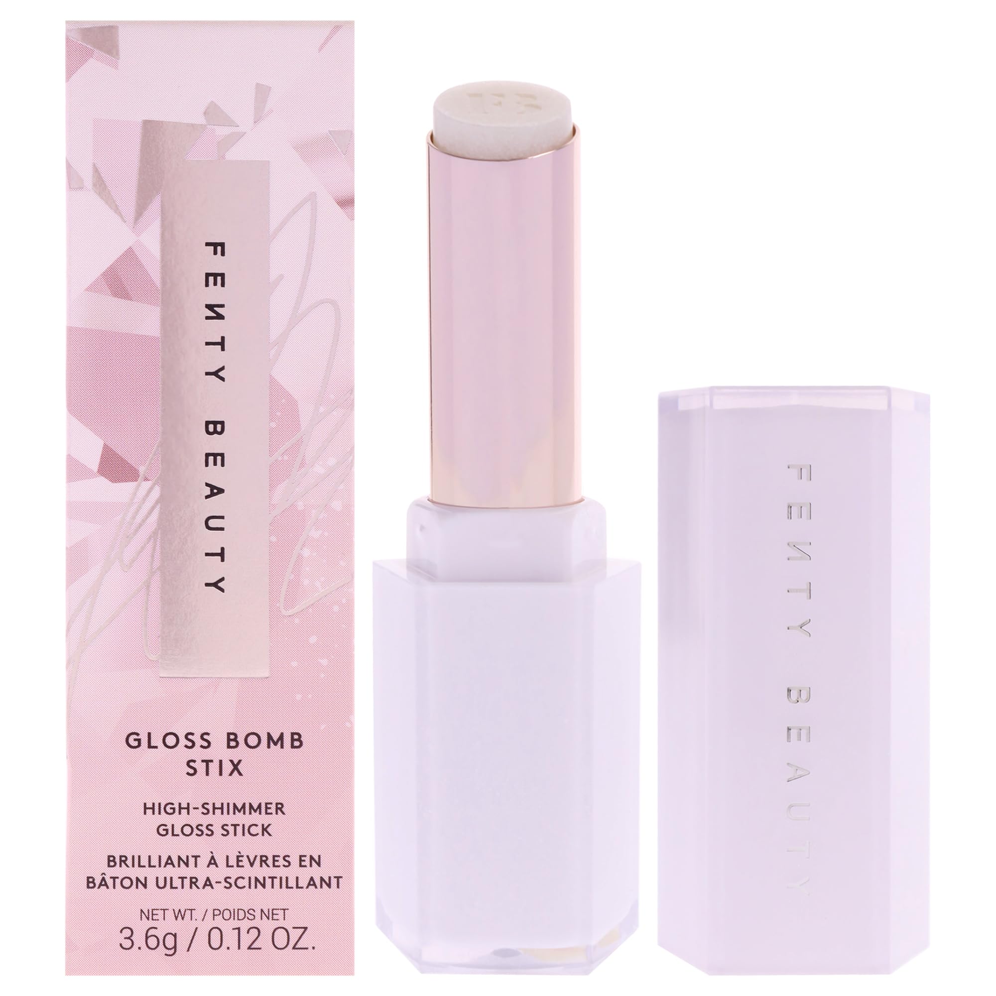 Gloss Bomb Stix Shimmer - How Many Carats by Fenty Beauty for Women - 0.12 oz Lipstick