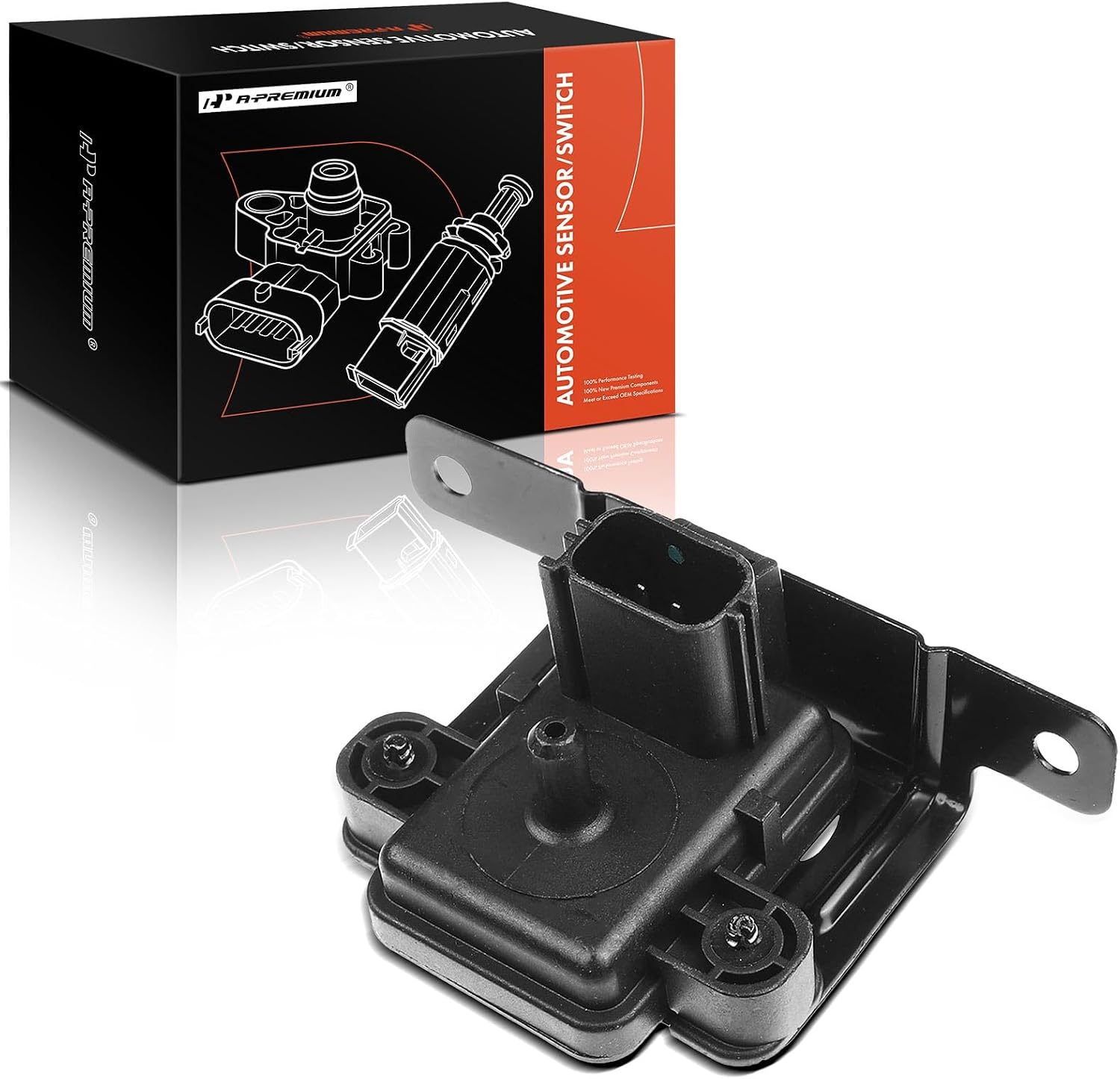 A-Premium Manifold Absolute Pressure Map Sensor Compatible with Ford E-350 Econoline Club Wagon 1998-2002 E-350 F-250 F-350 Super Duty 1999-2003