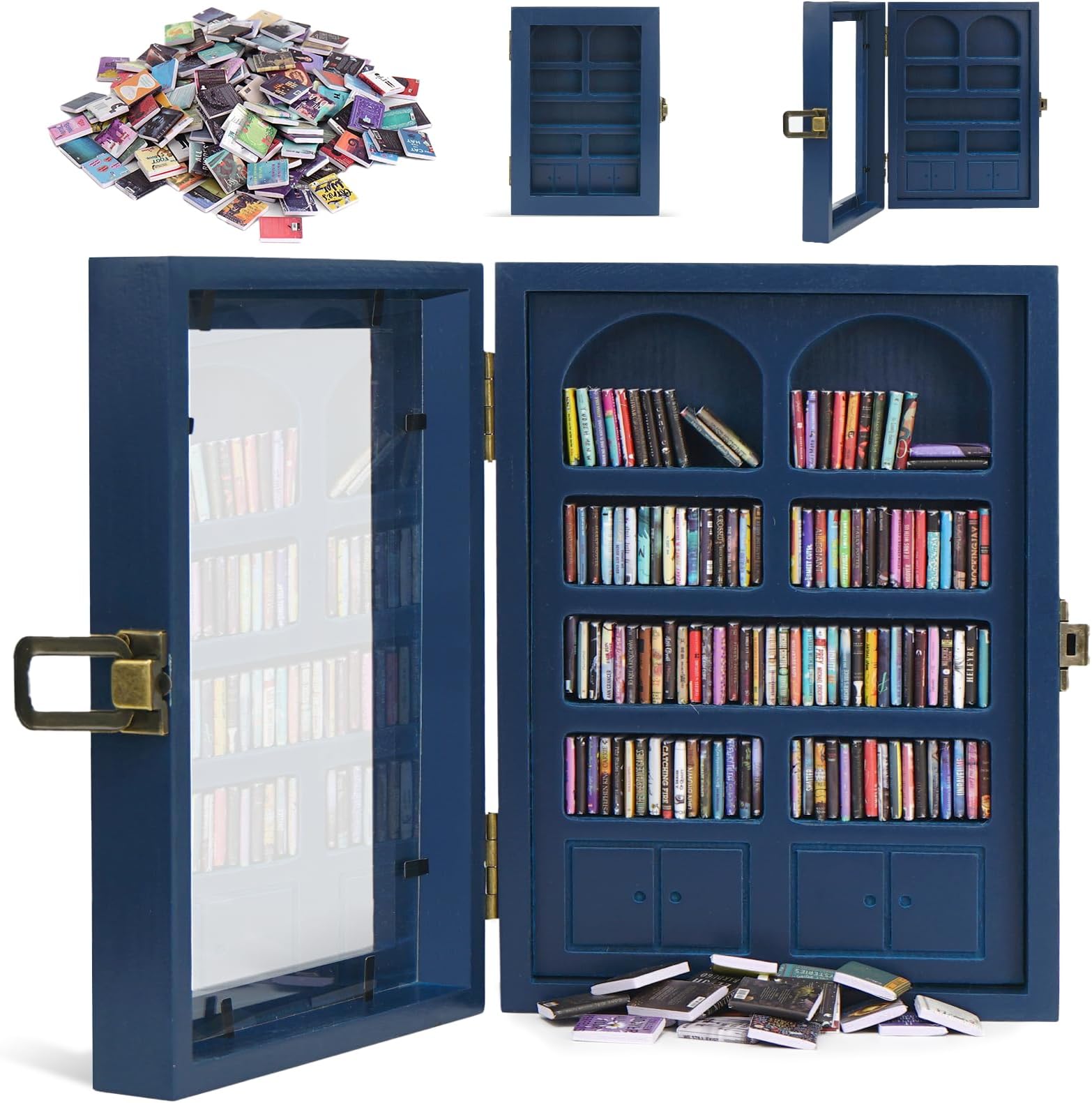 WifePro Anxiety Bookshelf – Small Mini Books Display for Stress Relief and Fu...