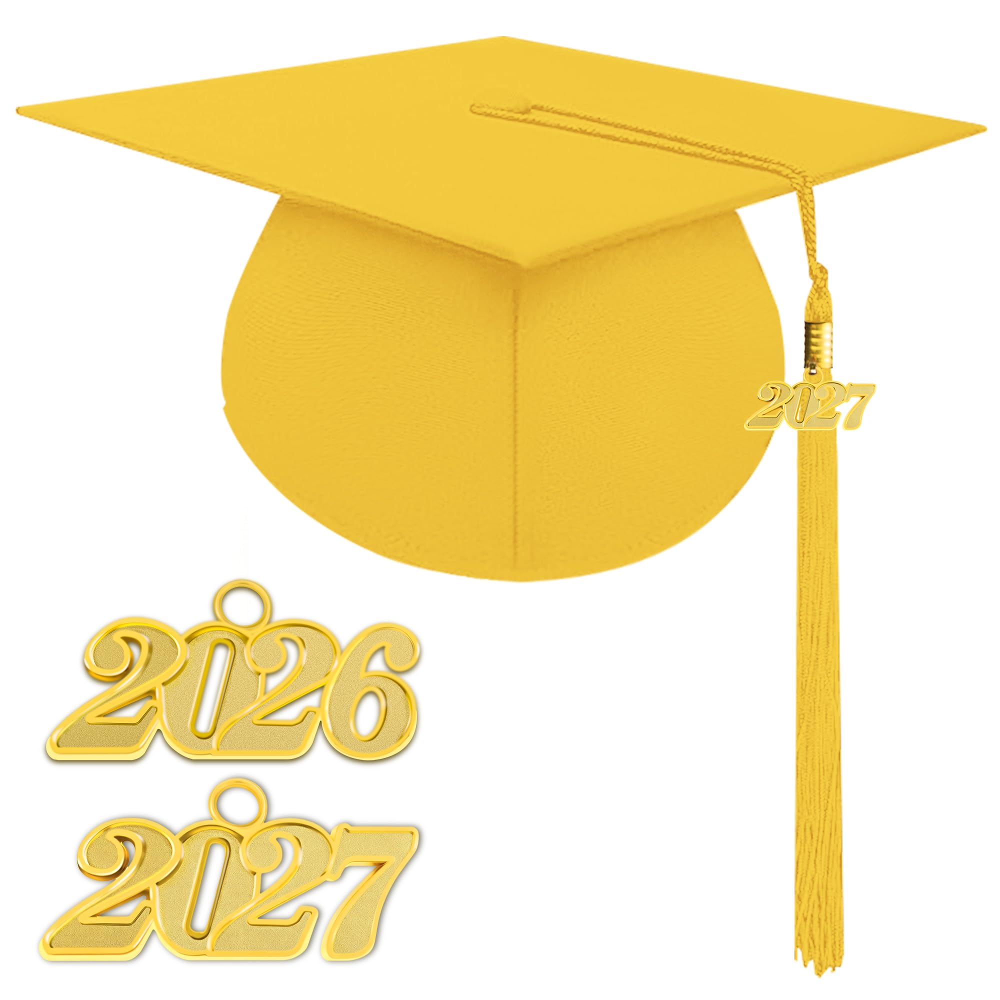 Unisex Matte Graduation Cap 2026 2027 Tassel for High School