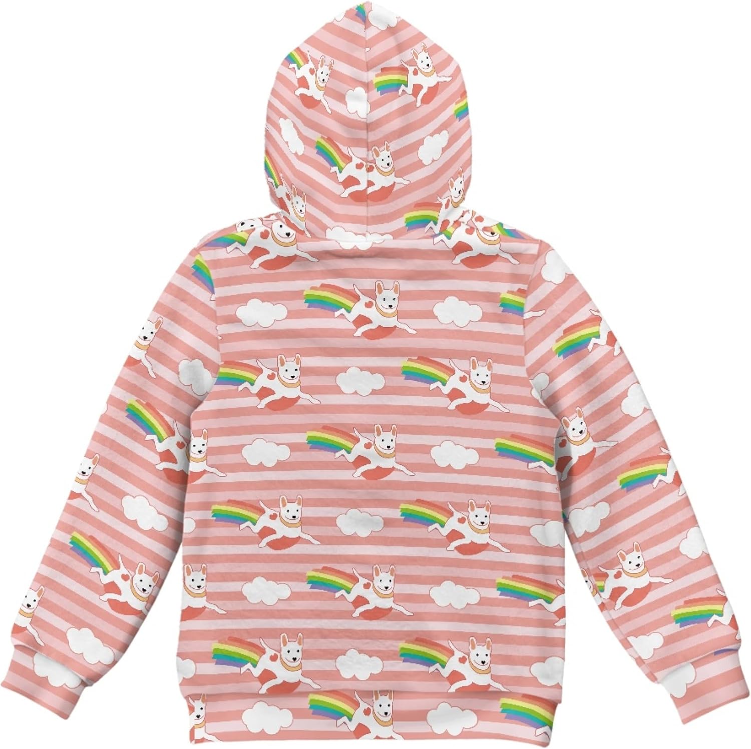 Hawapod Girl Oversized Hoodie Print Comfort Fashion Pullover Sweatshirt Half Zip Long Sleeves Hoodies For Girl Size 4-15
