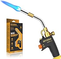 RTTOOA GJ-8000Pro Propane Torch Head - High Intensity Trigger Start, MAPP Compatible, CSA Certified for Welding, Soldering & Cooking