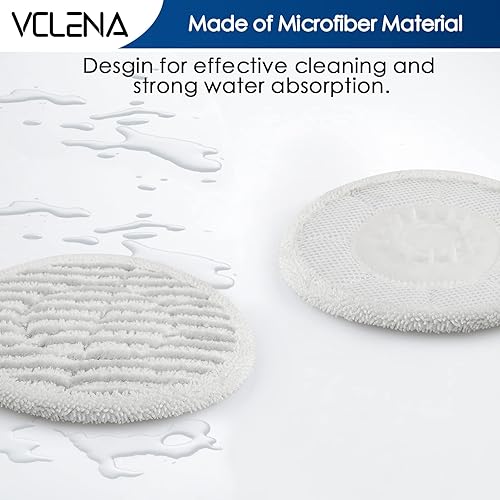 Miniatura 3 de Almohadillas de repuesto para trapeador de vapor Shark S7000AMZ S7001, fregado y desinfectante todo en uno, almohadillas de limpieza reutilizables