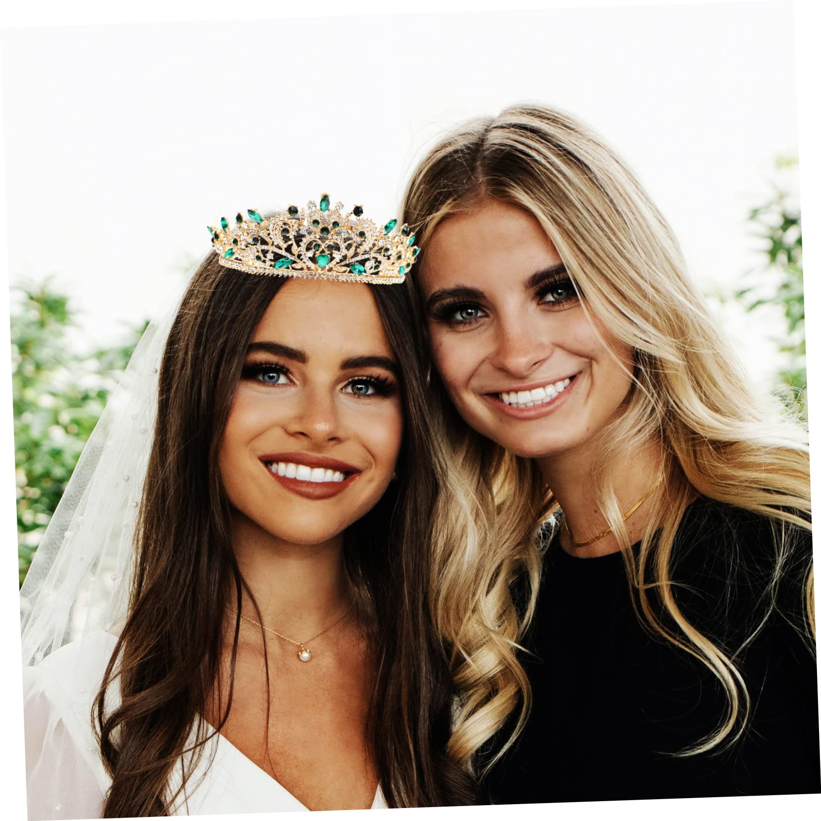 FOMIYES Krone Haarschmuck Tiaras für Frauen Kopfschmuck für die Braut Haarschmuck für die Hochzeit Dusche Haarschmuck für die Braut Tiara für Frauen Mädchen Tiara braut strass tiara Metall