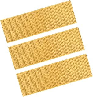 Happyyami Plastic Beehive Foundation Sheet for Laying Deep Honeycomb Structure 3-Piece Set for Beekeeping