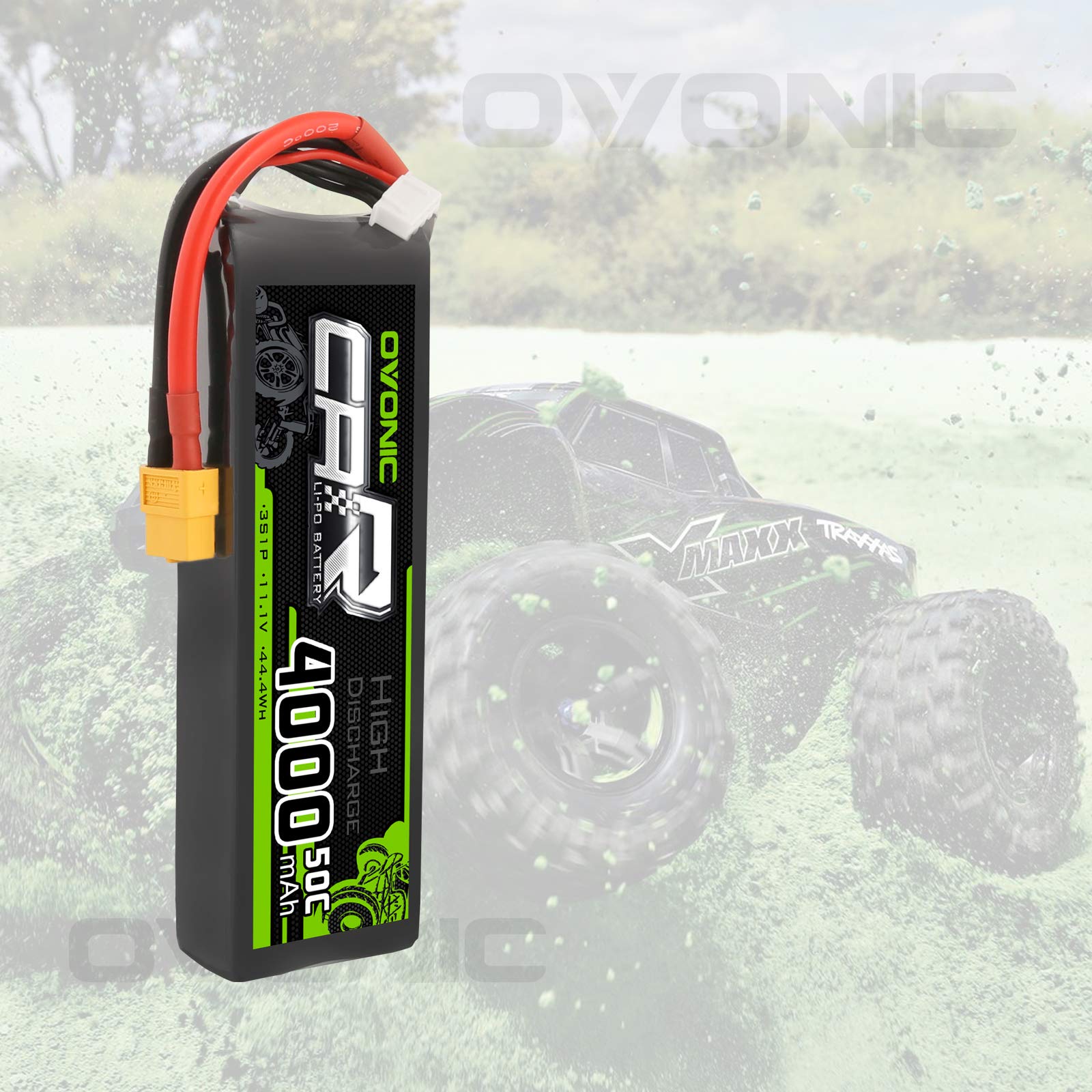 OVONIC 2S Lipo Akku 5200mAh 50C – 7.4V Mit Dean Stecker Für RC-Modelle