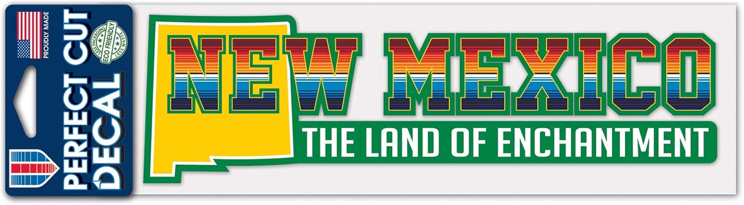 WinCraft Destination New Mexico State/New Mexico Perfect Cut Decals 3" x 10"State/New Mexico Perfect Cut Decals 3" x 10", Multi, NA
