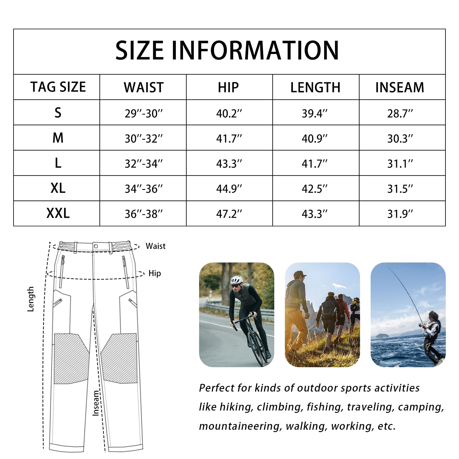 Uomini all'aperto a Piedi Escursionismo Pantaloni Traspiranti a Prova di Vento Pantaloni di Arrampicata
