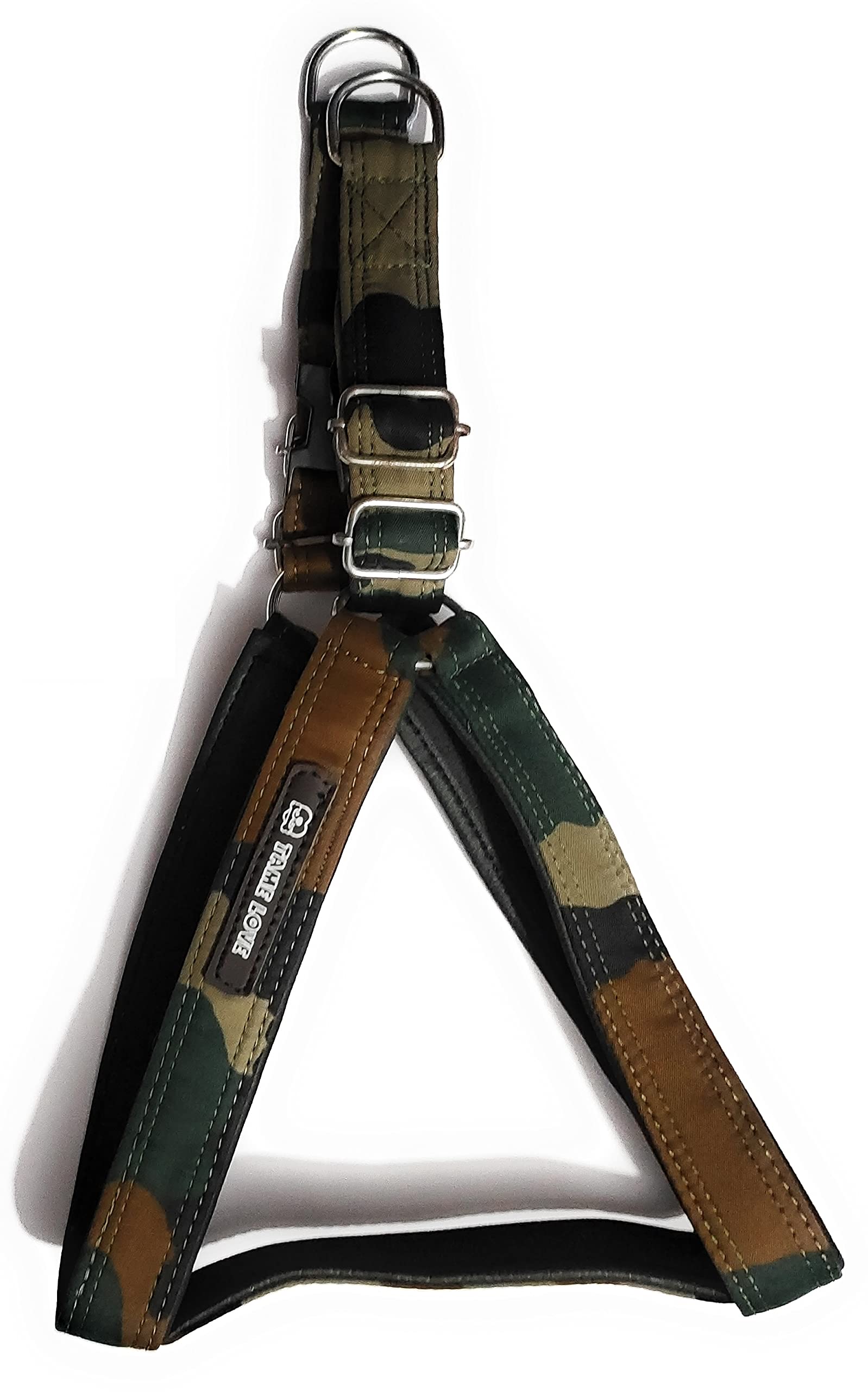 Tame Love™ Army Choke Free and Pulling Free Padded Easy Control Chest Belt Harness for Giant Strong Dog with Adjustable Neck and Chest (Original - 1.50 Inch) (B09G1K9FZV) Amazon Price History, Amazon Price Tracker