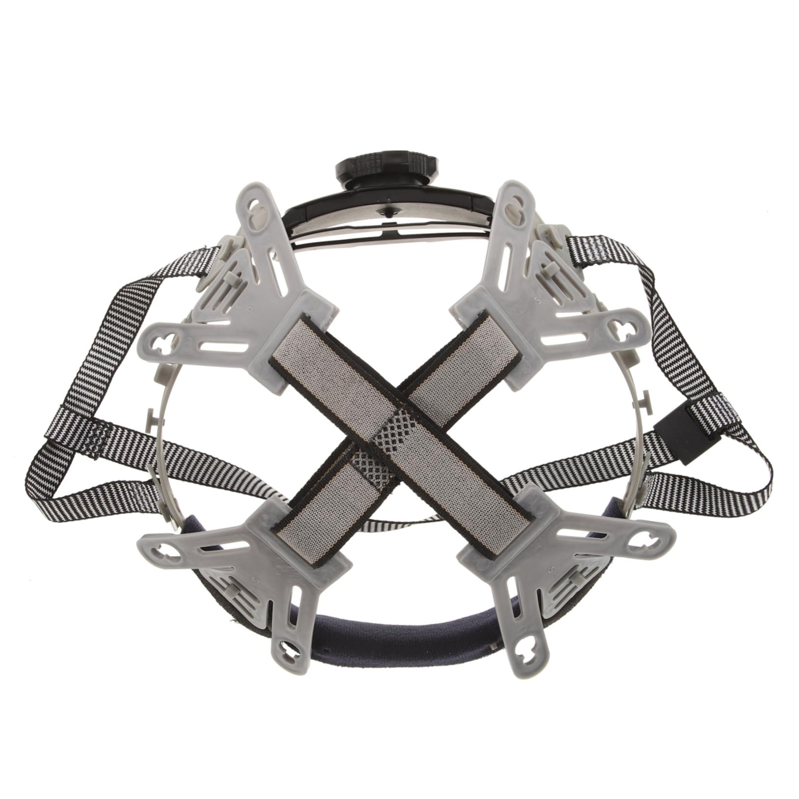 Gadpiparty Helmfutter Konstruktion Hutfutter Aufhängung für Sicherheitshut hart Helm, Kinnriemen, Schutzhelm Schutzhelmeinlage zum Austausch Helmaufhängung Stoff Grey