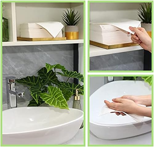 Vista 7 de Servilletas desechables para baño, servilletas blancas, toallas de mano desechables para cena, toallas de mano para invitados, suaves y absorbentes