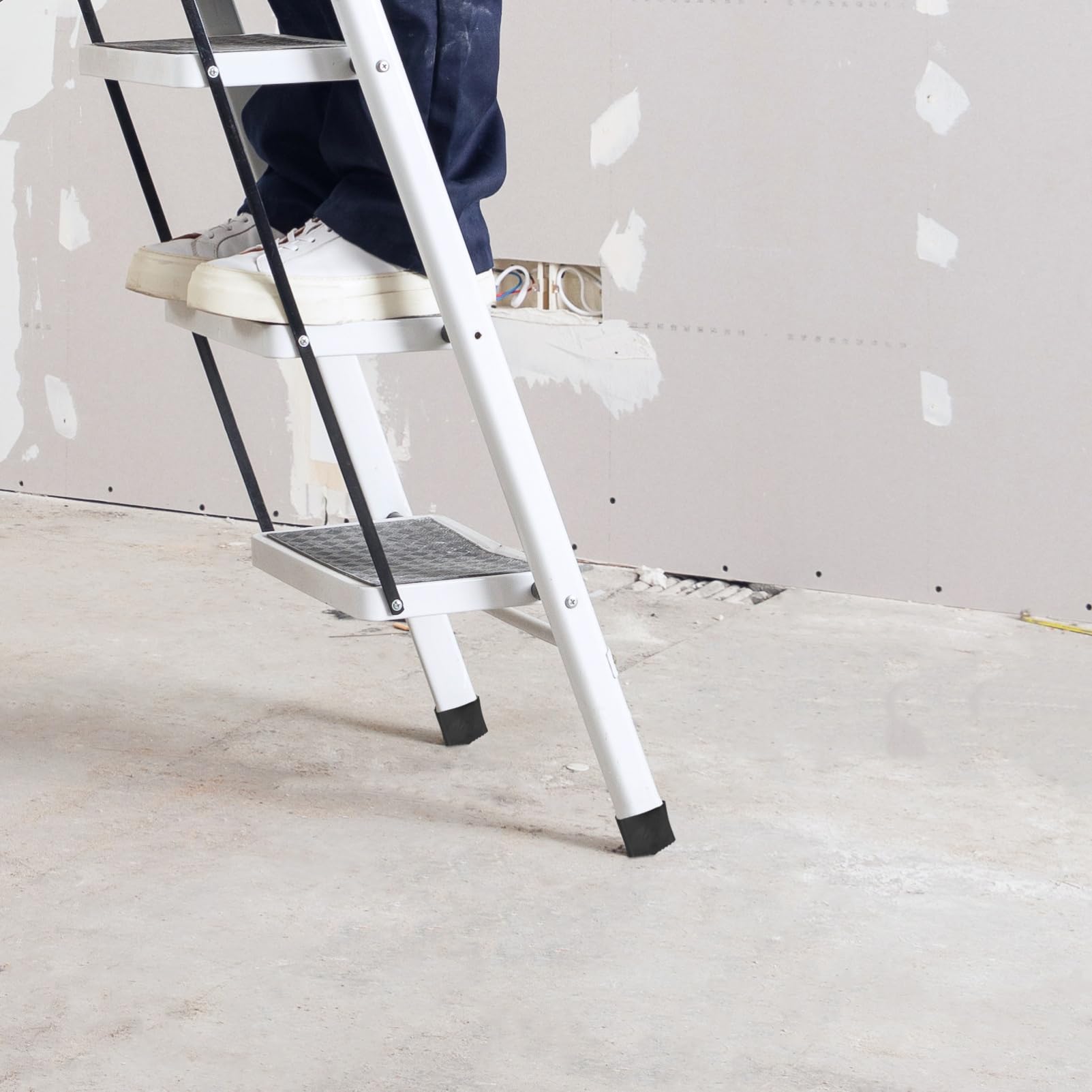 Jadeshay Laddervoeten - 4 stuks antislip voetjes cover rubberen ladder voetmat opvouwbare ladder accessoires