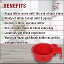 Pearl Shaving Grooming Bowl, Smooth Luxury Shaving Mug for Shave Cream Gel & Soap, Shaving Cup with Razor & Brush Stand, Durable Wet Shaving Lathering Bowl Kit for Men Father Day Gift Option gallery image