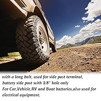 Vista 6 de Interruptor maestro de hoja de cuchillo de poste lateral, 12 V, 24 V, desconexión de batería, corte y apagado para automóvil, RV, barco, camión