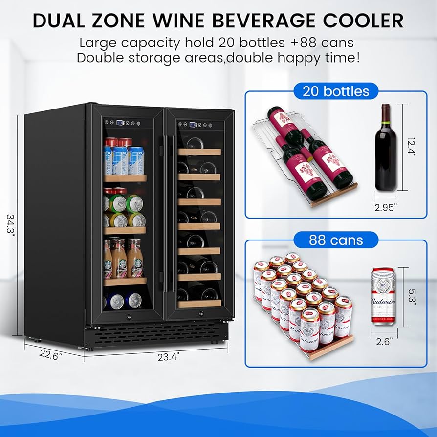 ru-ruru Amazon.com: 24 Inch Wine and Beverage Refrigerator Under