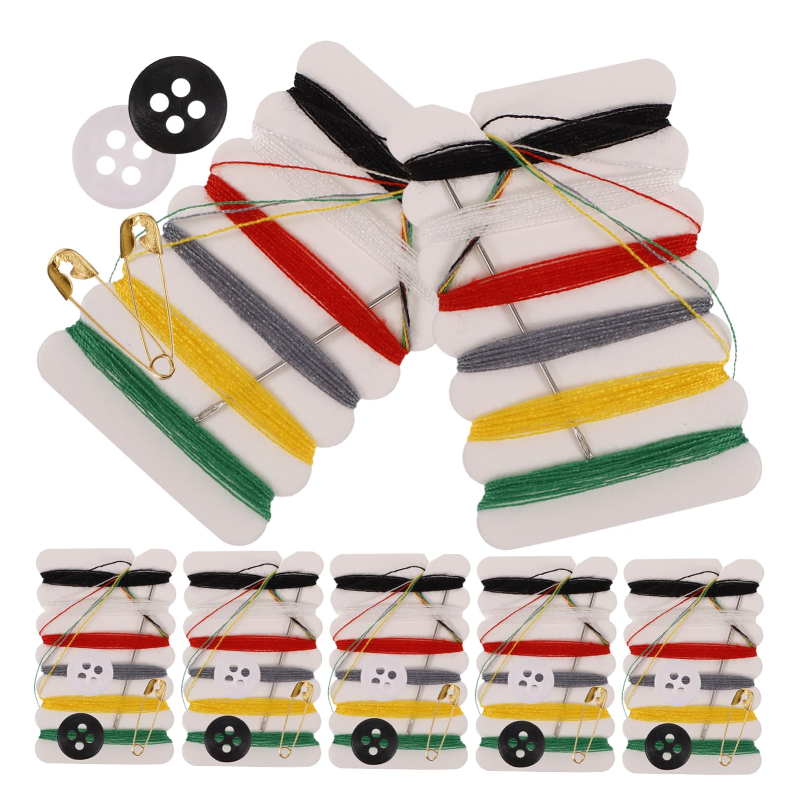 Kit de Costura Hogar Viaje, 100 Piezas, Portátil, Botones, Agujas E Hilos Obsequio Útil para Bodas y Costura Color Aleatorio