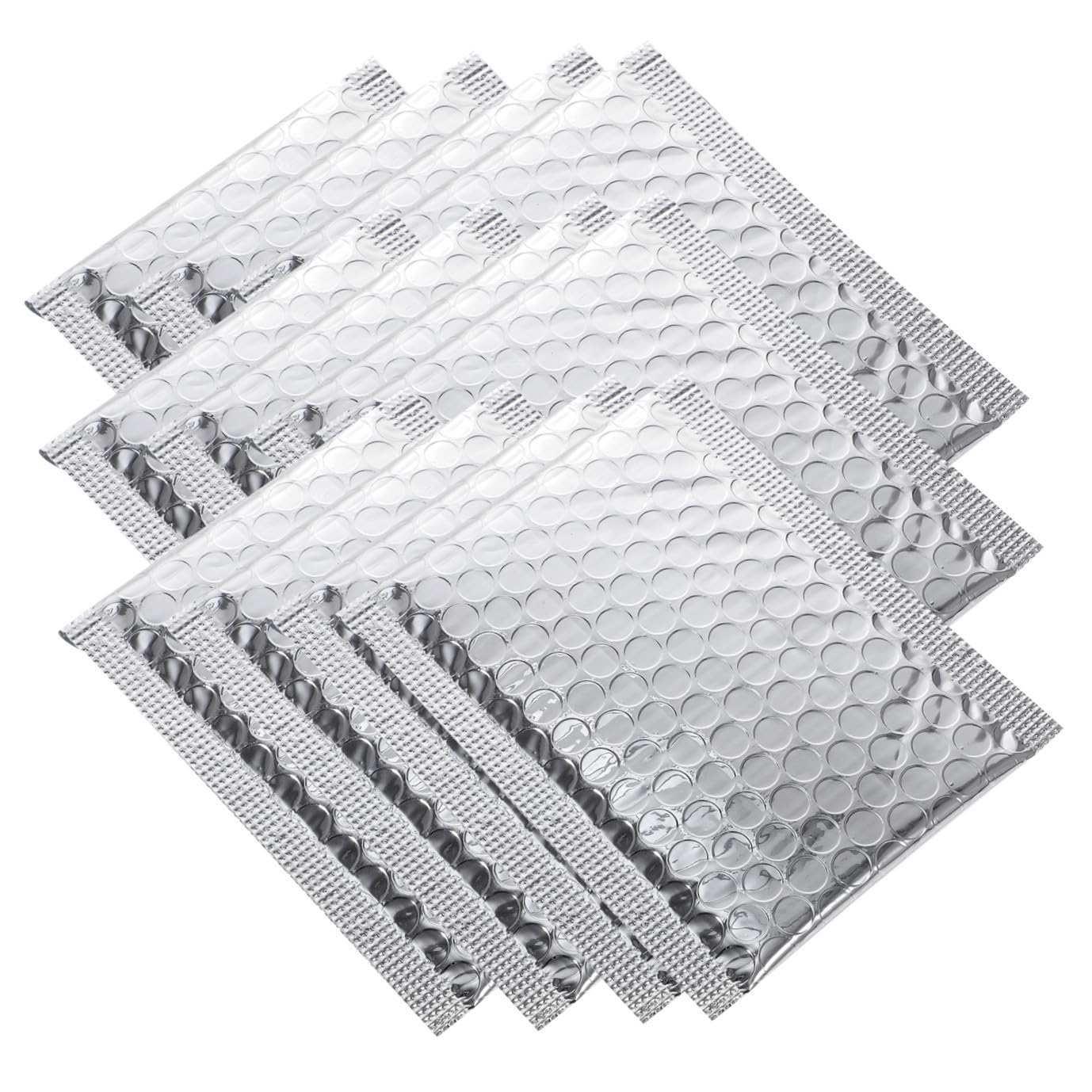 100 Selbstklebende Versandtaschen mit Luftpolsterfolie Gepolsterte Aluminiumbeschichtete Umschläge aus Pe Verschleißfest und Manipulationssicher für Büro und Zuhause