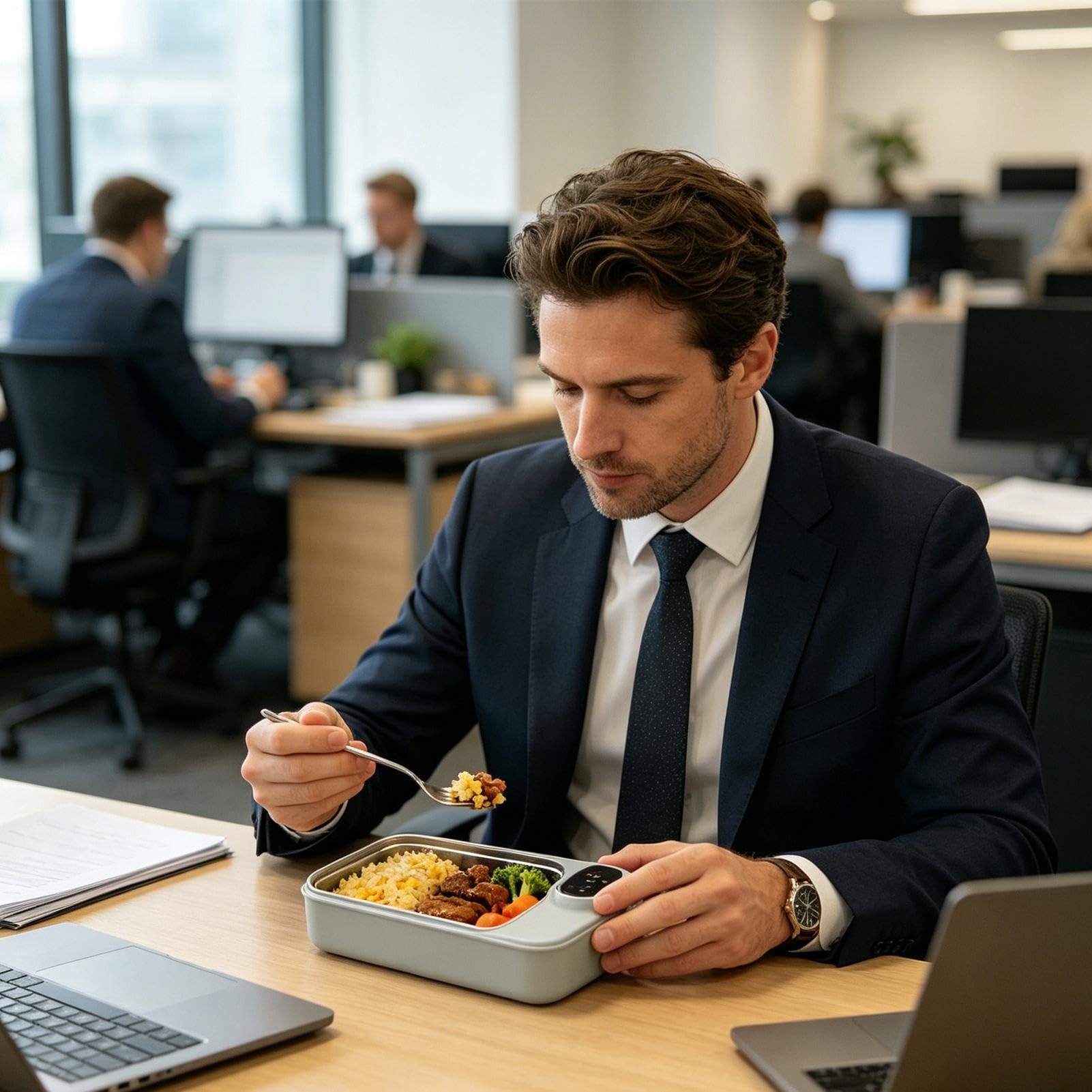 Podgrzewany Pojemnik Na Lunch 900ml Przenośny Elektryczny Podgrzewacz Do | Pojemnik do Przechowywania Żywności Do Kampera Kempingu Pracy Na Budowie W Podróży Samochodzie Pikniku Domu Akad