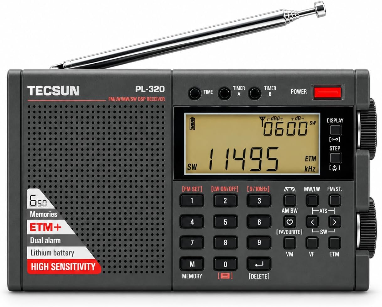 Digital PL320 AM/FM/LW/SW DSP Worldband Radio