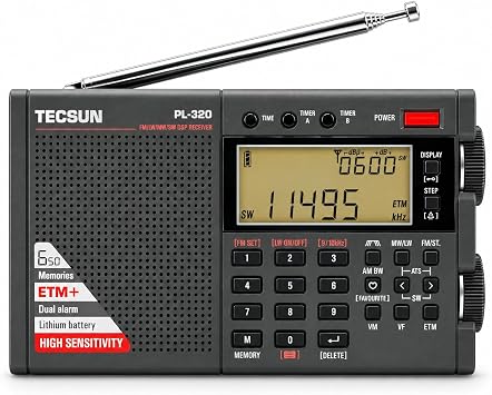 Tecsun Dijital PL320 AM/FM/LW/SW DSP Worldband Radyo