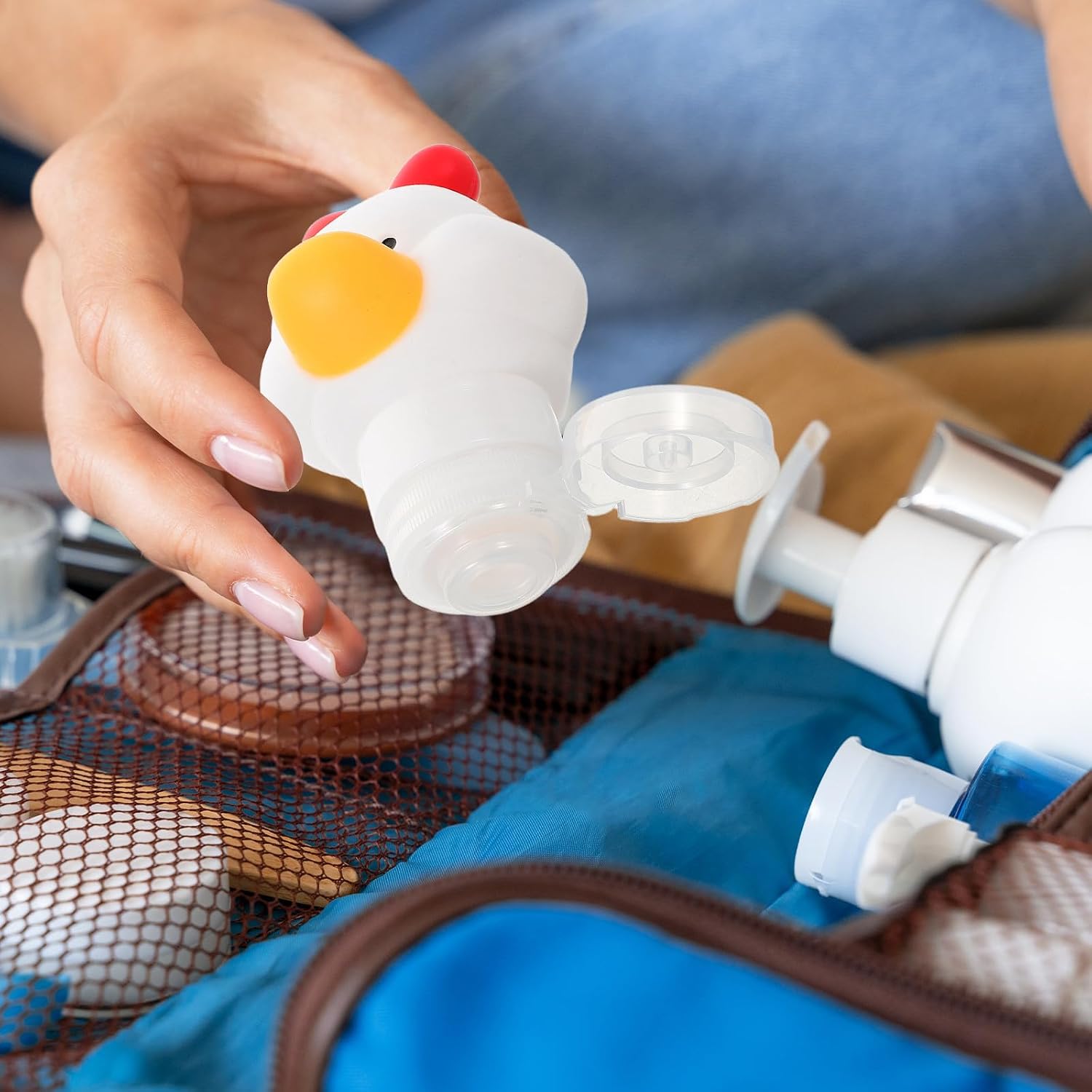Duck Face Wash Container Plastic Squeezable Leakproof Travel Bottle image 5