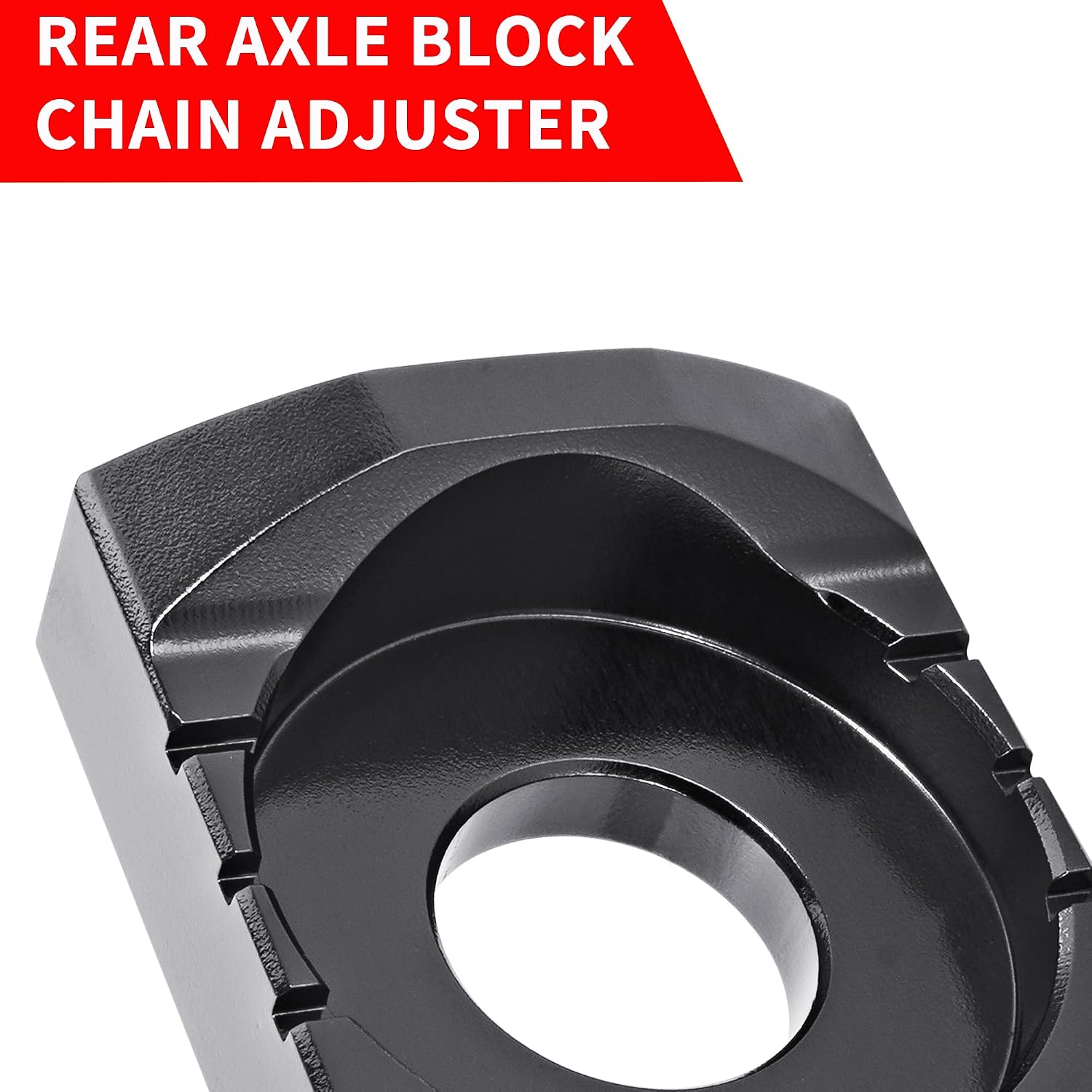 Sur Ron Axle Block, Rear Axle Tensioner Chain Adjuster, Black
