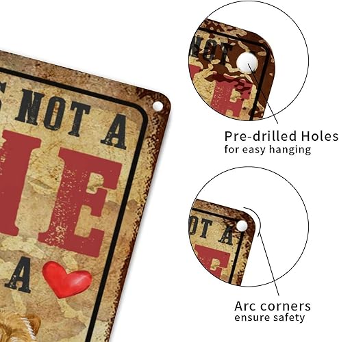 Miniatura 2 de Letrero de aluminio con texto en inglés Gold Chow con texto en inglés A House is Not A Home Without A Gold Chow Chow (A House is Not A Home Without