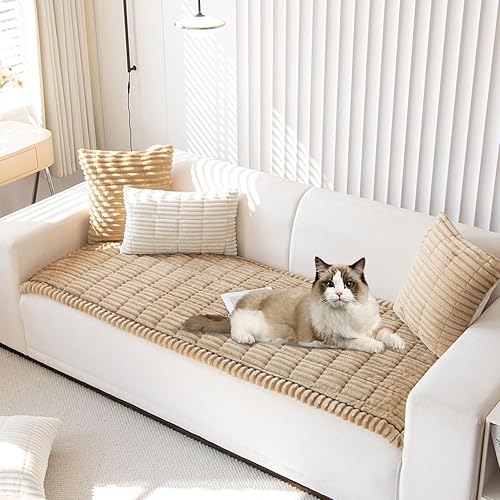Miniatura 7 de OTOB Funda de sofá para perros, lavable, antideslizante, divertida funda para sofá para mascotas, protector de muebles suave y acogedor, apto para