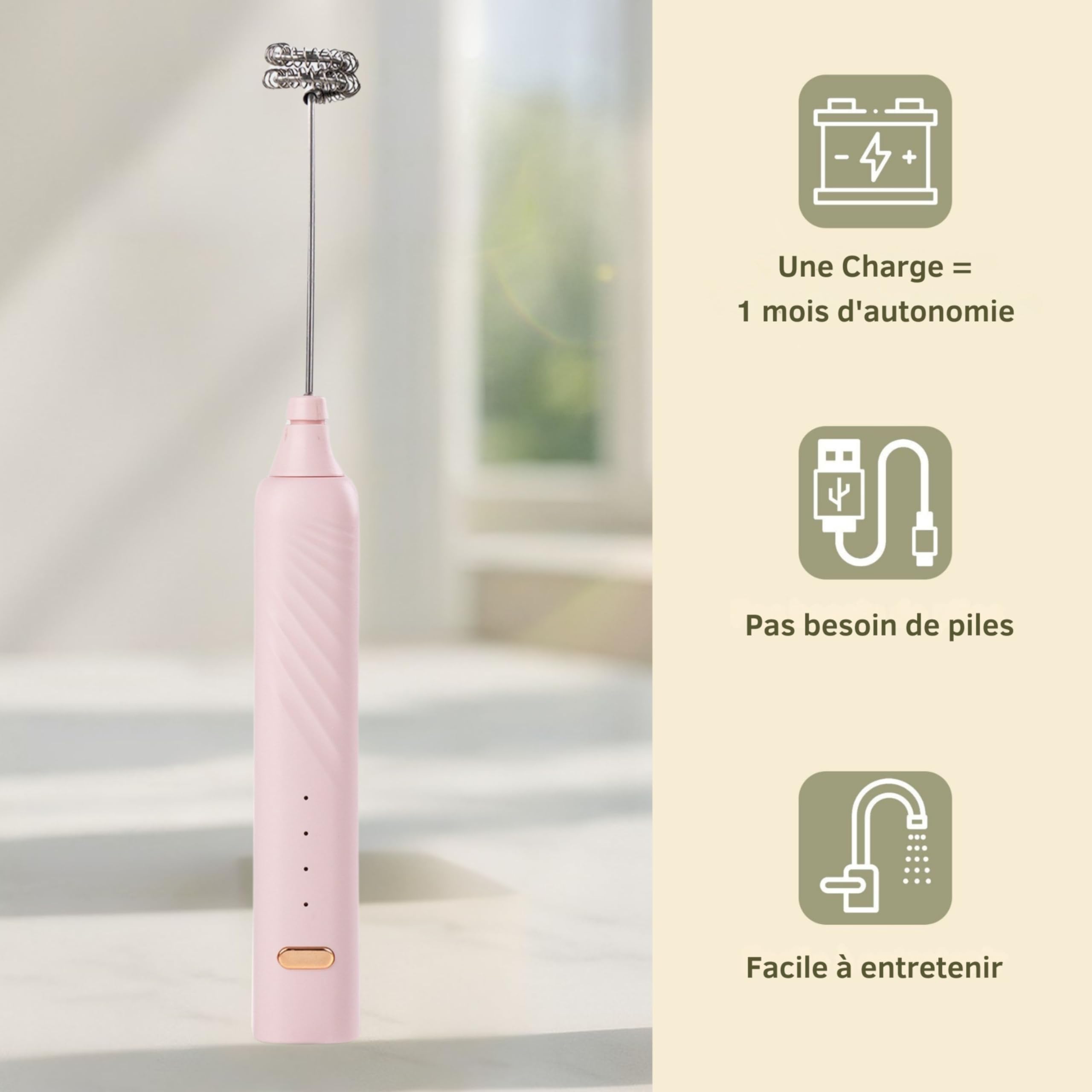 Kit Matcha – Matcha Kit Complet avec Bol Matcha 530ml Bec Verseur, Fouet Matcha Électrique & Chasen Bambou – Coffret Matcha Rose Premium, Set Matcha Débutant avec Accessoires Thé Matcha