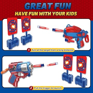 Spider Shooting Toys Set 2PCS Web Shooters Halloween Party Favors Decorations for Kids for 3-12 Year Old Boys Shooting Target Toys Shooter Cosplay Christmas Birthday Party for Boys Girls