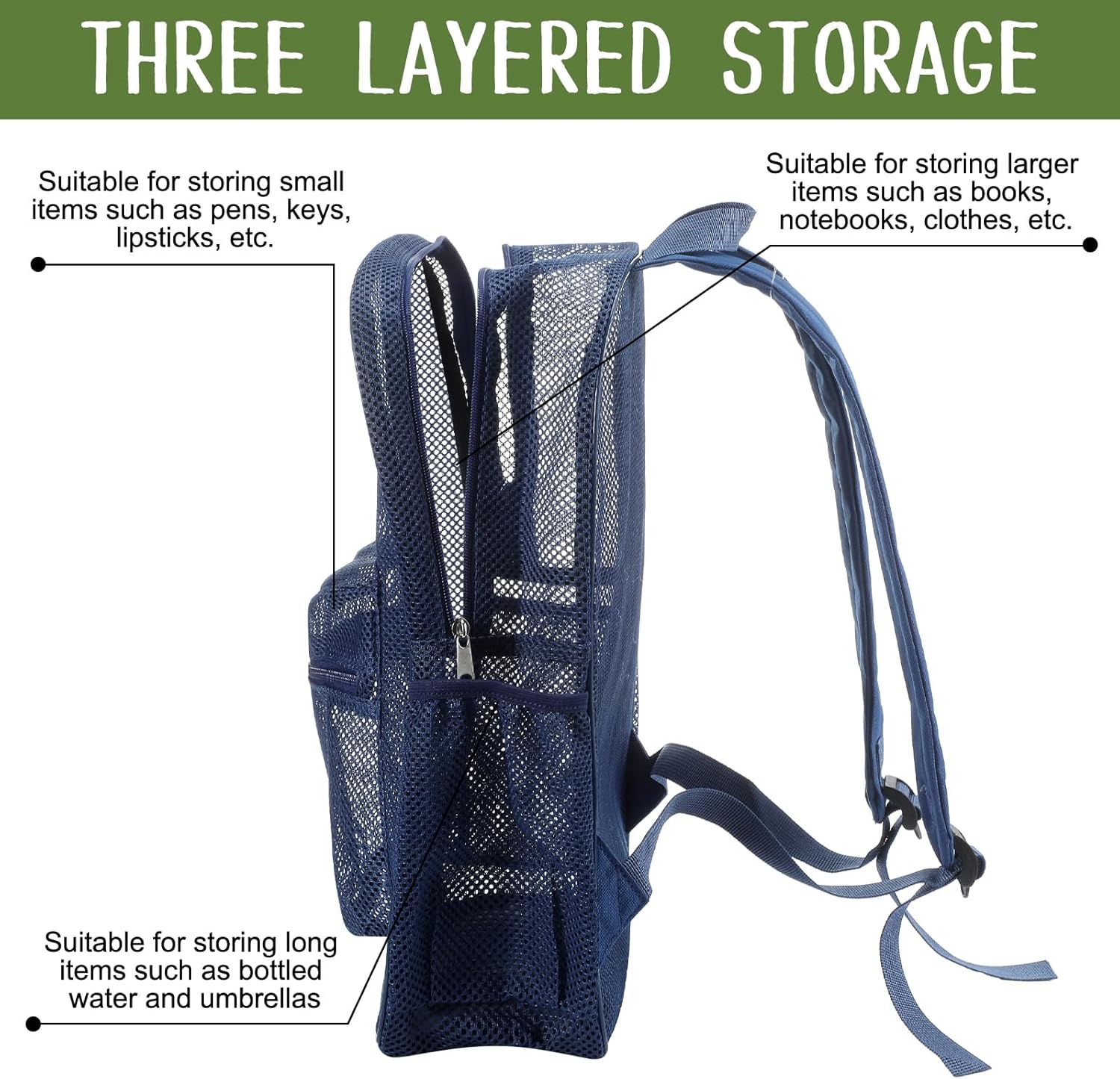 24 Pcs Mesh Backpacks for Kids Bulk - 17 Inch See Through Backpacks Heavy Duty Mesh Casual Bookbags for School Classroom, Swimming, Beach, Sports or Travel