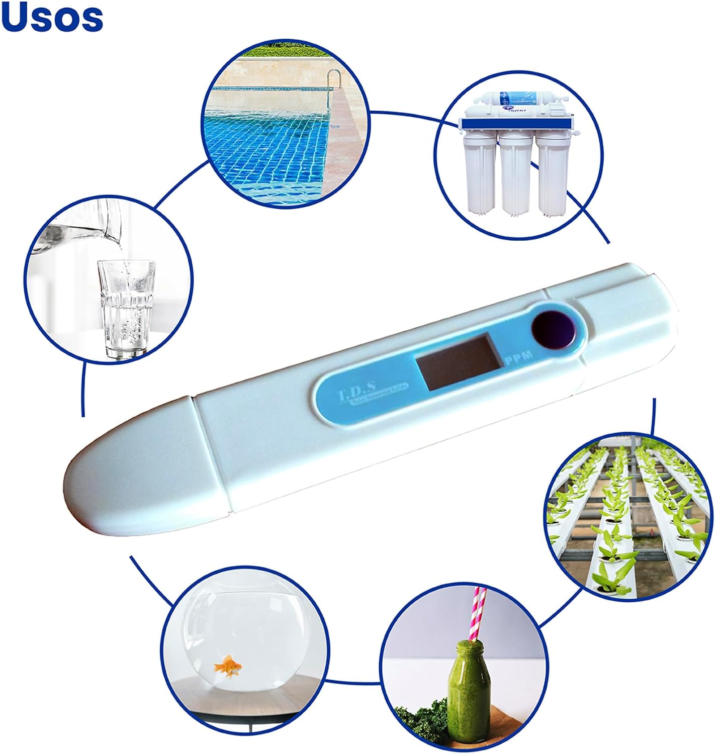 GS900011 Water Hardness Test Meter TDS, White
