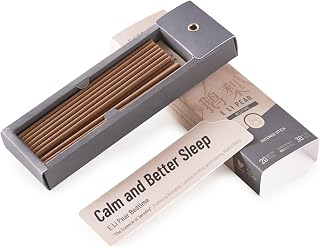Sleep Incense Sticks | Deep Sleep, Stress Relief | Sandalwood Incense, Natural, Slow-Burning, Long Lasting | 20 Sticks