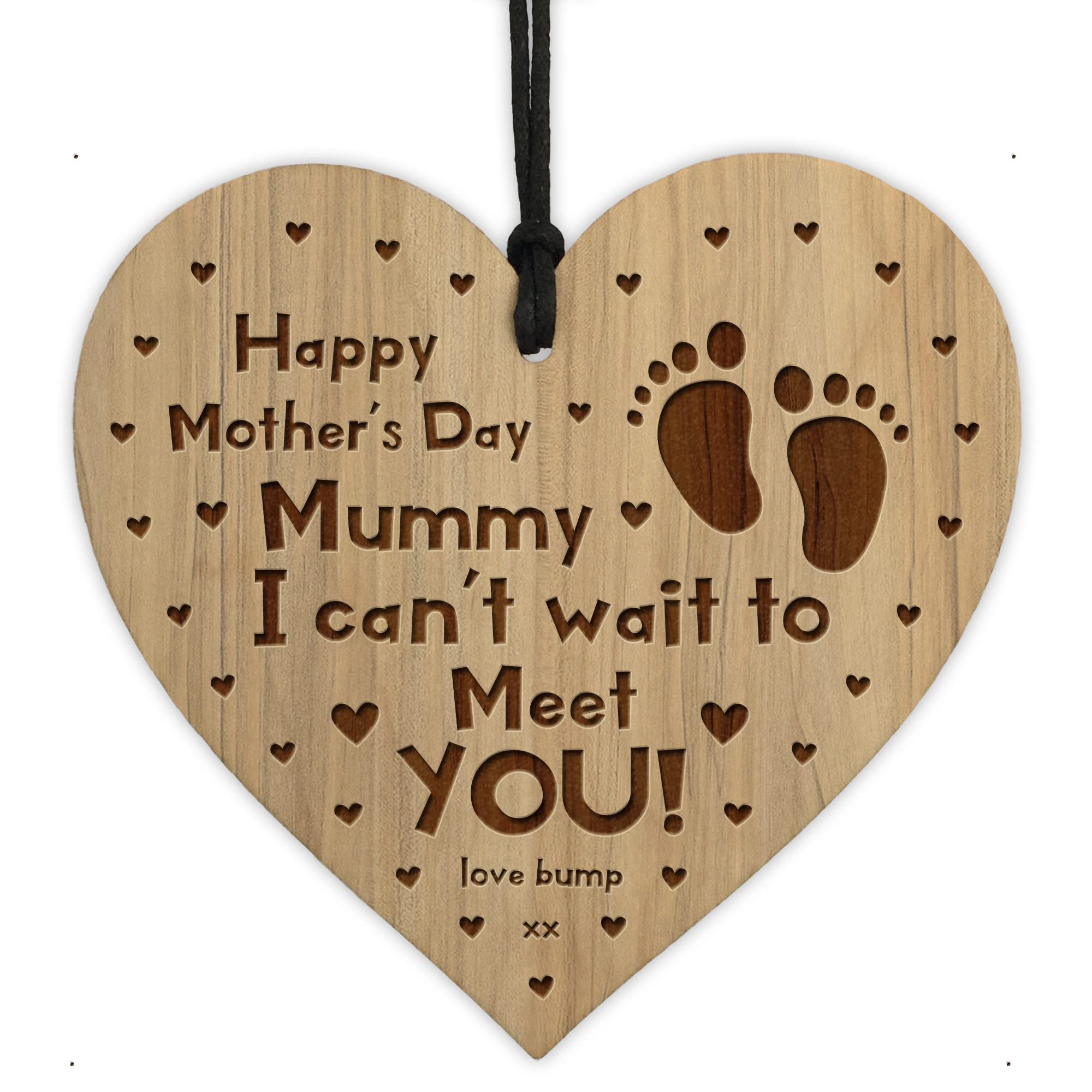 Red Ocean From Bump Engraved Heart Mummy To Be Gift Bump Baby Gifts