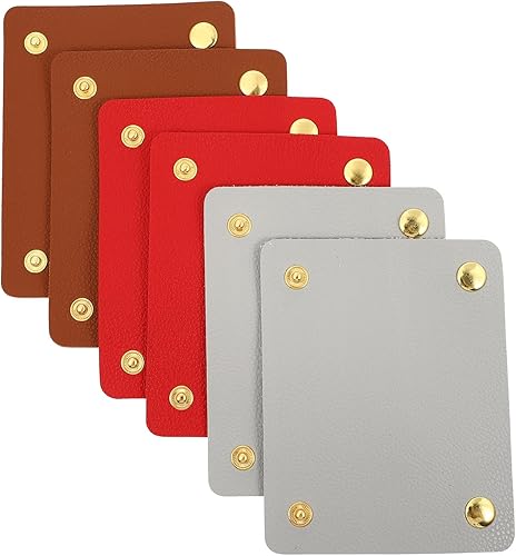 EXCEART 6 unids cuero bolso manija cubierta cuero asa envoltura monedero manija protectora silla artesanía correa fabricación suministros