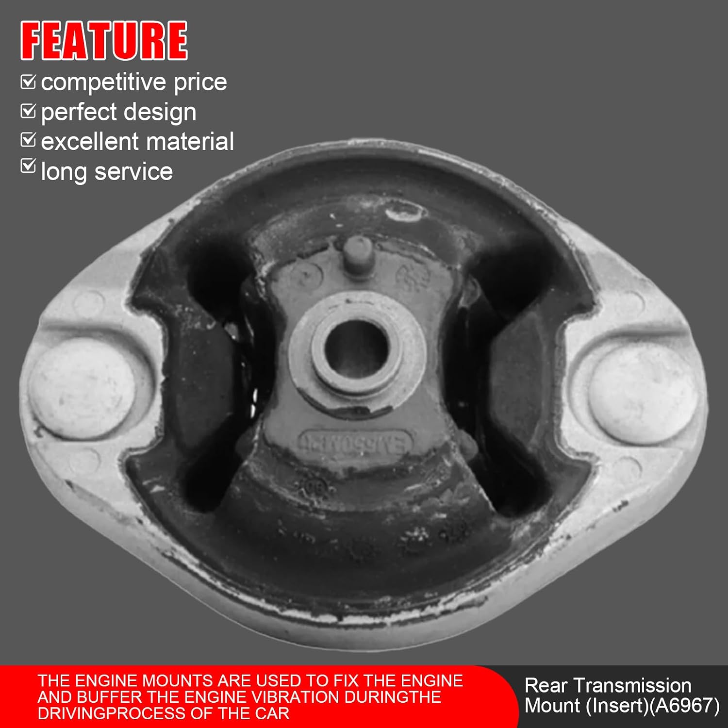 4Pcs Engine Motor Mounts & Trans Mount Fit for Audi A4 2005-2007 2.0L,A4 Quattro 2005-2006 L4-2.0L, A4 Quattro 2007 L4-2.0L Avant, Base, DTM, Manual Trans Only,Replace A6992 A4901 A6967 A6988