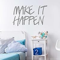Vista 4 de Make It Happen – Beso Cut Hello calcomanía decorativo para pared, diseño de cita by chromantics