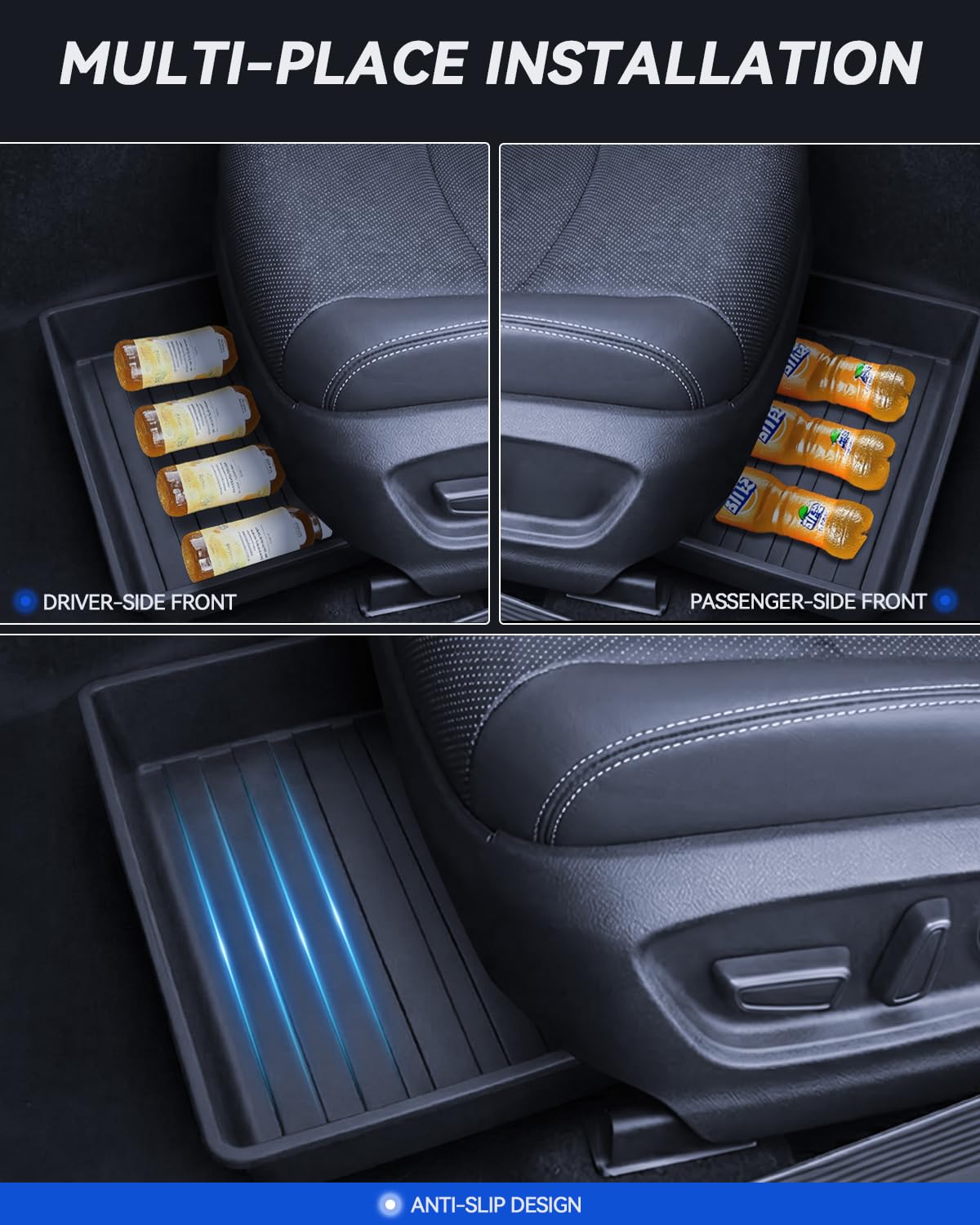 2 unidades organizador de sillas para Toyota Corolla 2025-2026 E210, caja de almacenamiento debajo del asiento delantero, bolsillo oculto, Corolla Fach Sedan Hatchback Touring Sports Accesorios