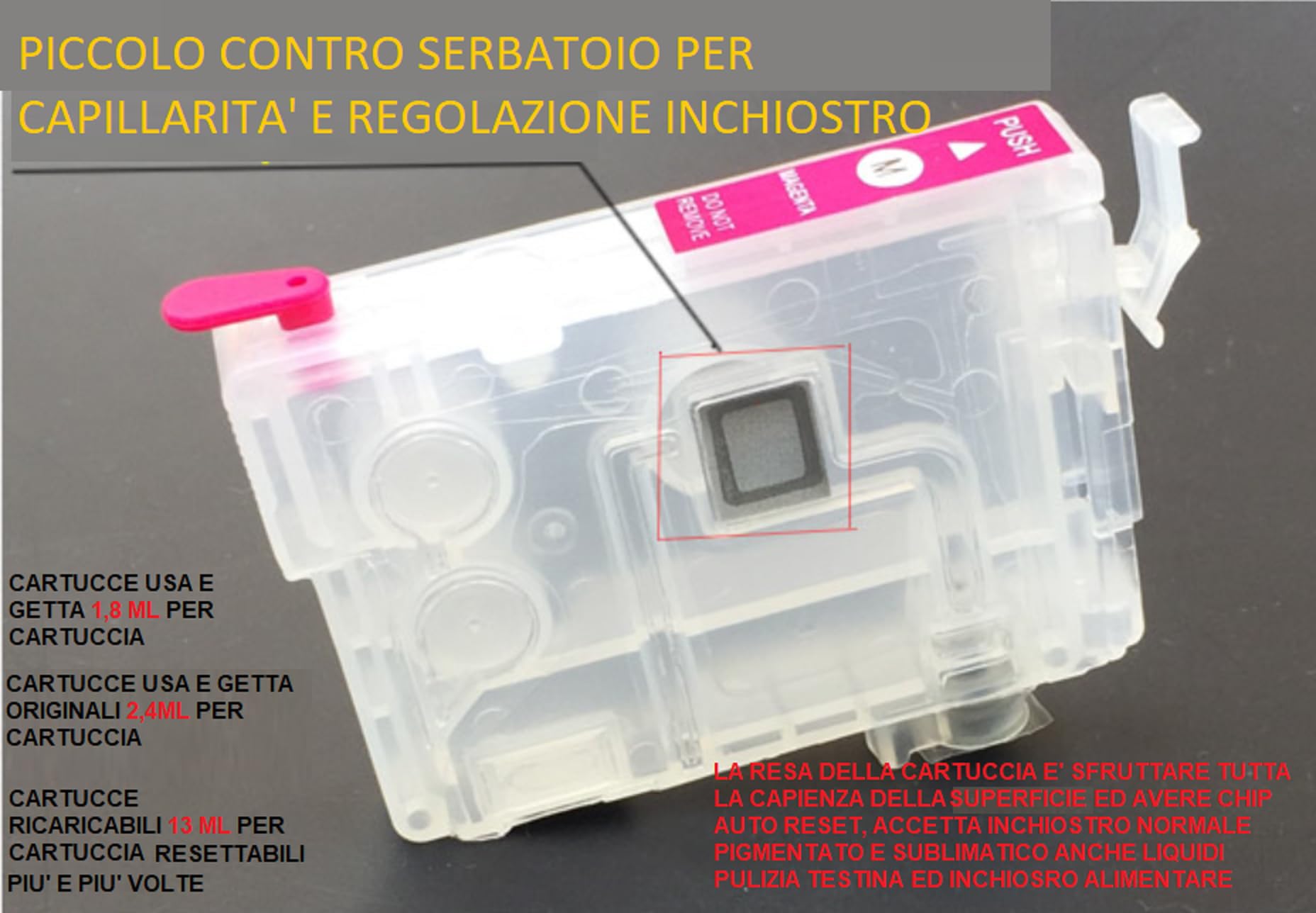 CARTUCCE RICARICABILI PER EPSON EXPRESSION HOME XP-30 XP-415 XP-422 XP-425