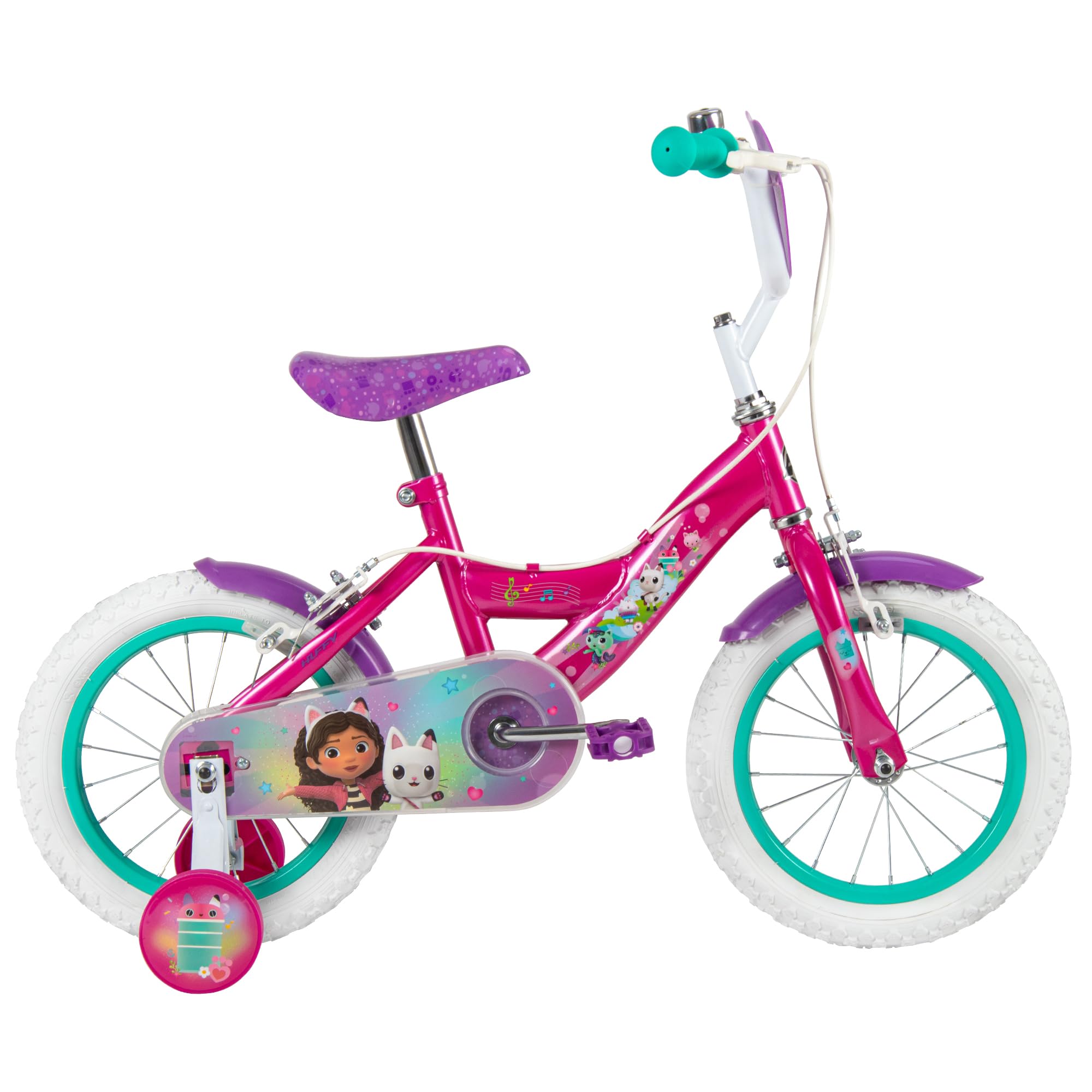 Huffy Gabby's Dollhouse - Bicicletta per bambini, 12/14/16", con ruote di supporto